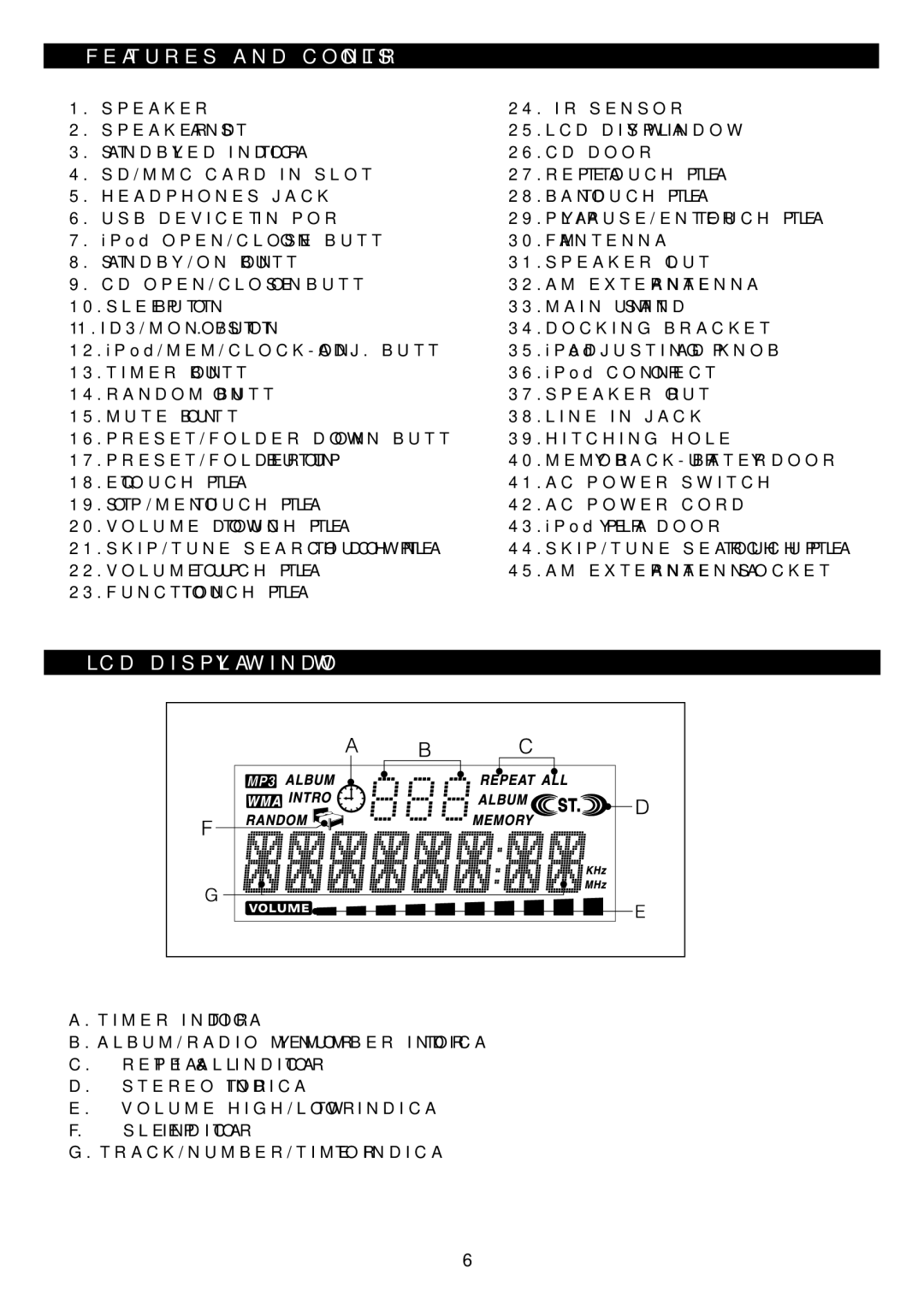 Sanyo DC-MX41i instruction manual LCD Display Window, STANDBY/ON Button 