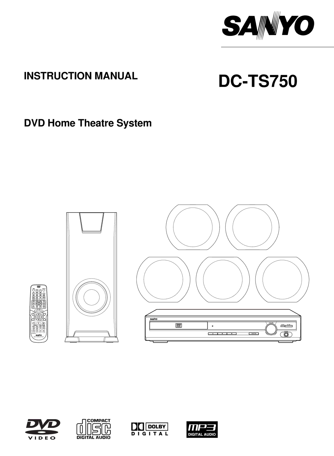 Sanyo DC-TS750 instruction manual 