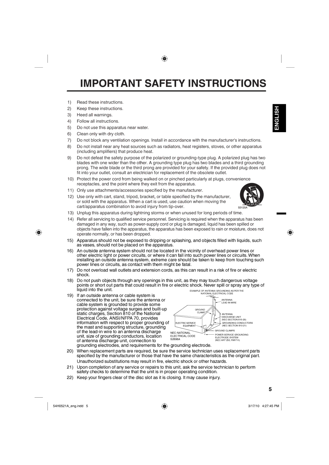 Sanyo DP32670, DP26670 owner manual Electrical Code, ANSI/NFPA 70, provides, Information with respect to proper grounding 