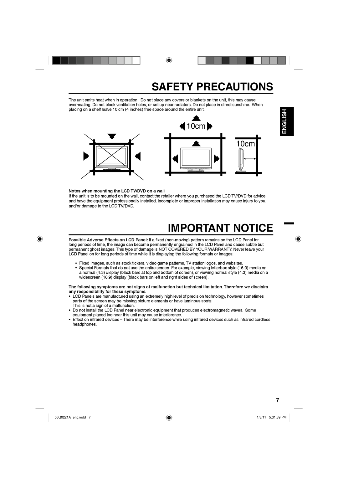 Sanyo DP32671, DP36671, DP26671 manual Safety Precautions 