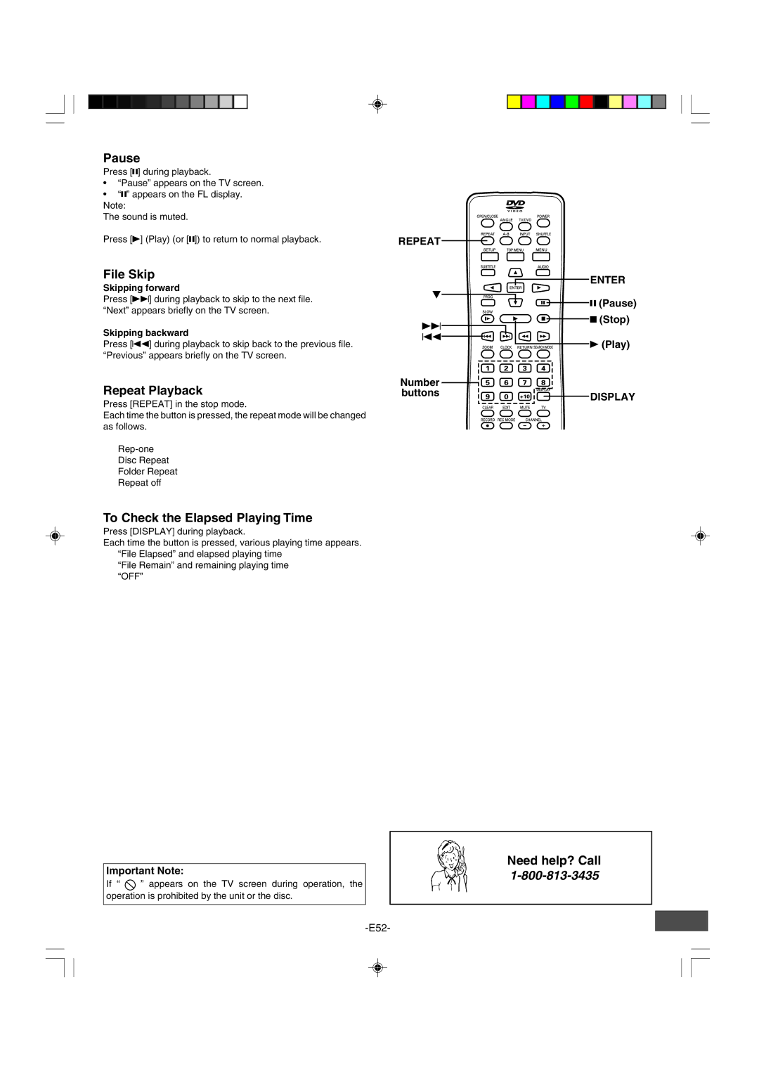 Sanyo DRW-500 instruction manual File Skip, To Check the Elapsed Playing Time, Pause Stop Play 