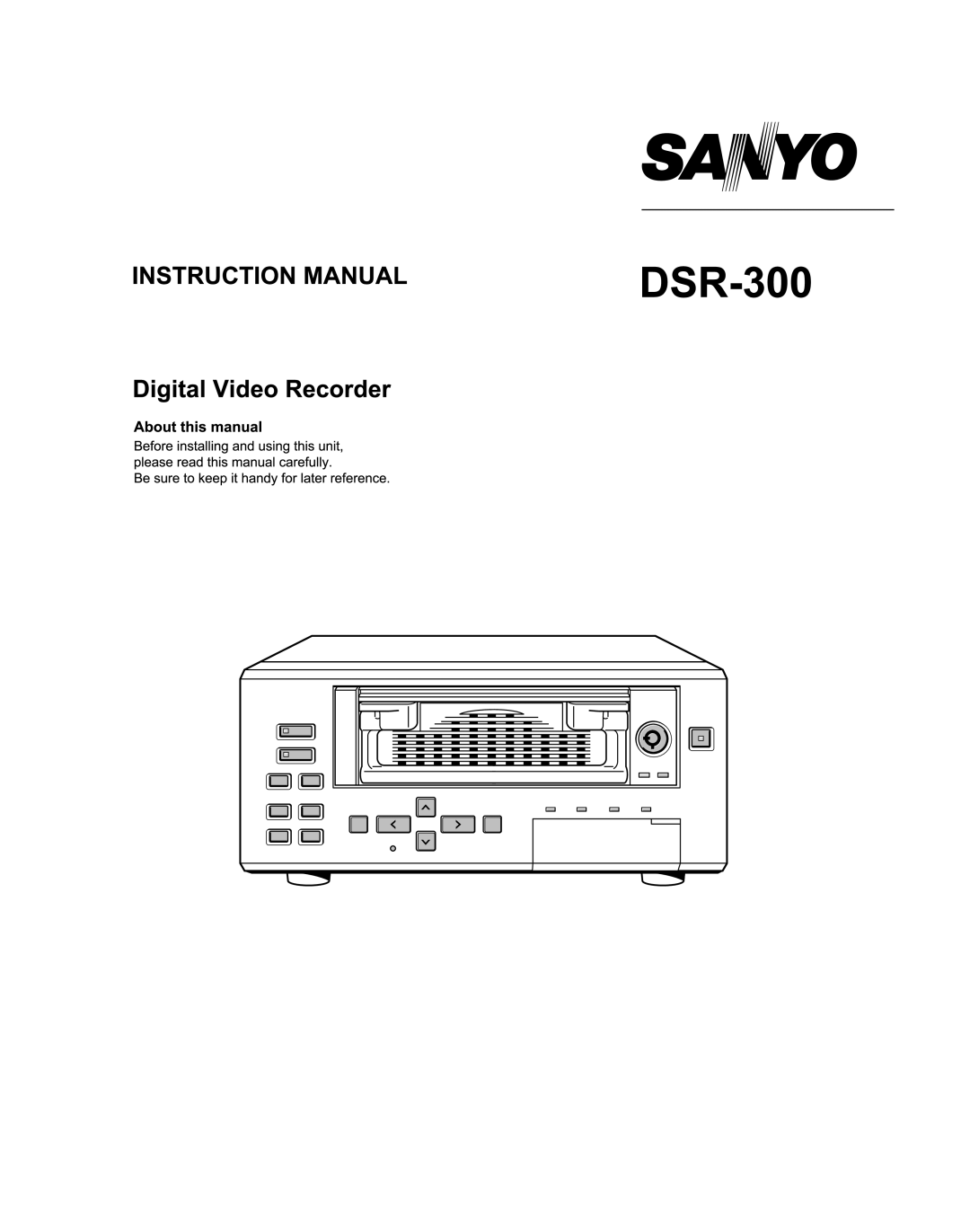 Sanyo DSR - 300 manual 