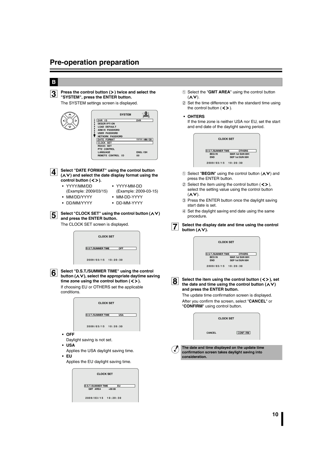 Sanyo DSR-2108 instruction manual Ohters, Off, Usa 