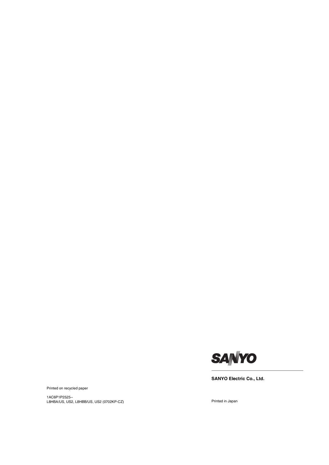 Sanyo DSR-3009 manual 