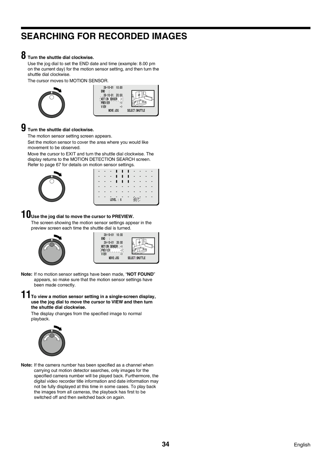 Sanyo DSR-3009P instruction manual 10Use the jog dial to move the cursor to Preview 