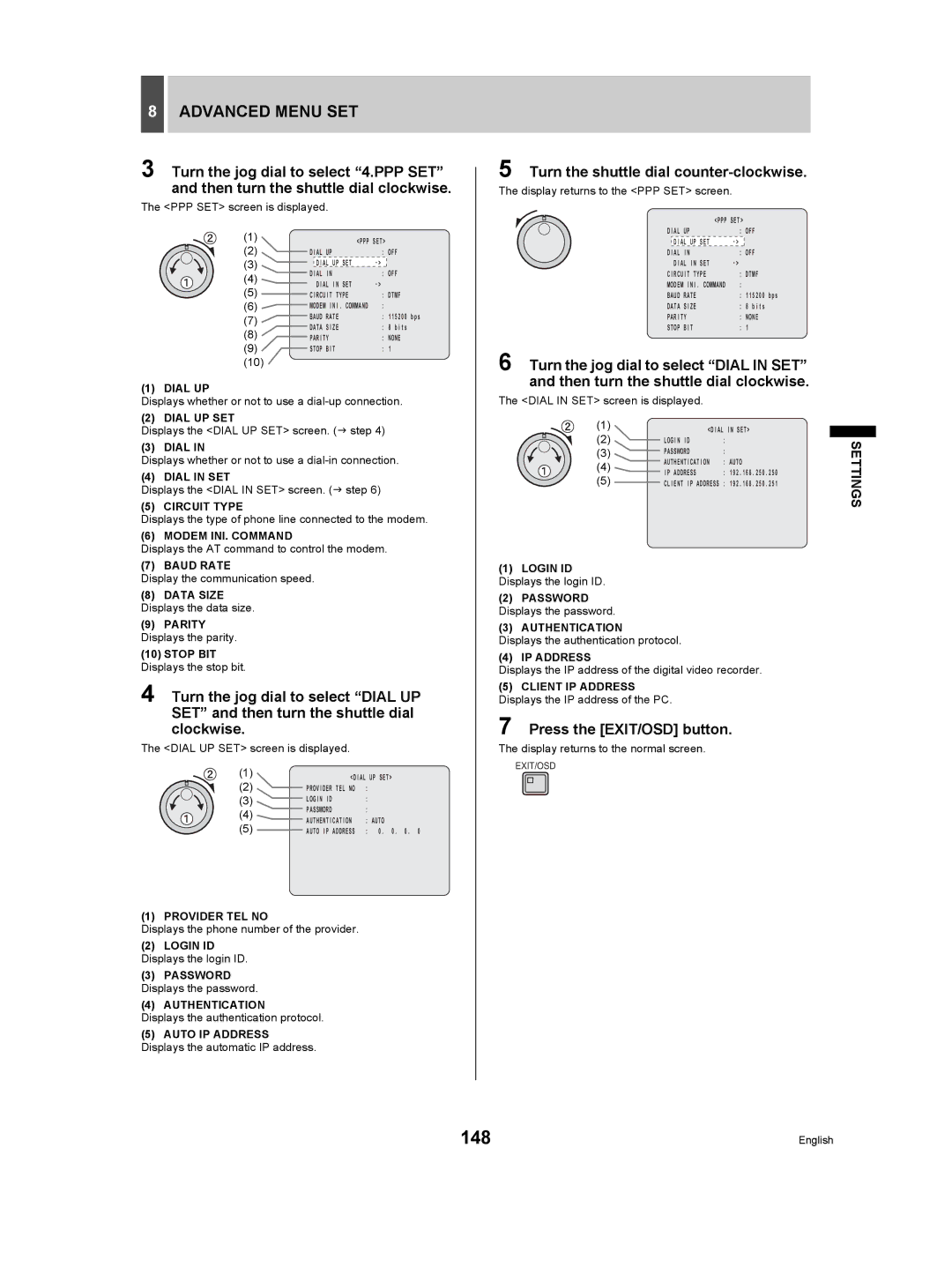 Sanyo DSR-5009P instruction manual 148 