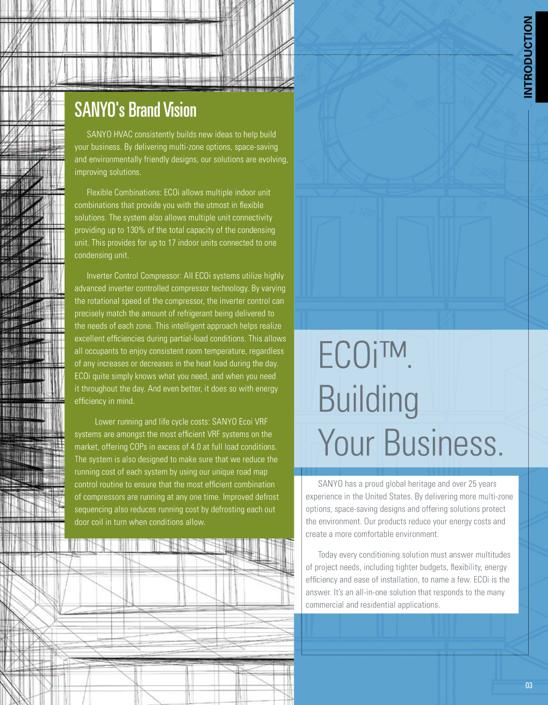 Sanyo manual ECOi Building 