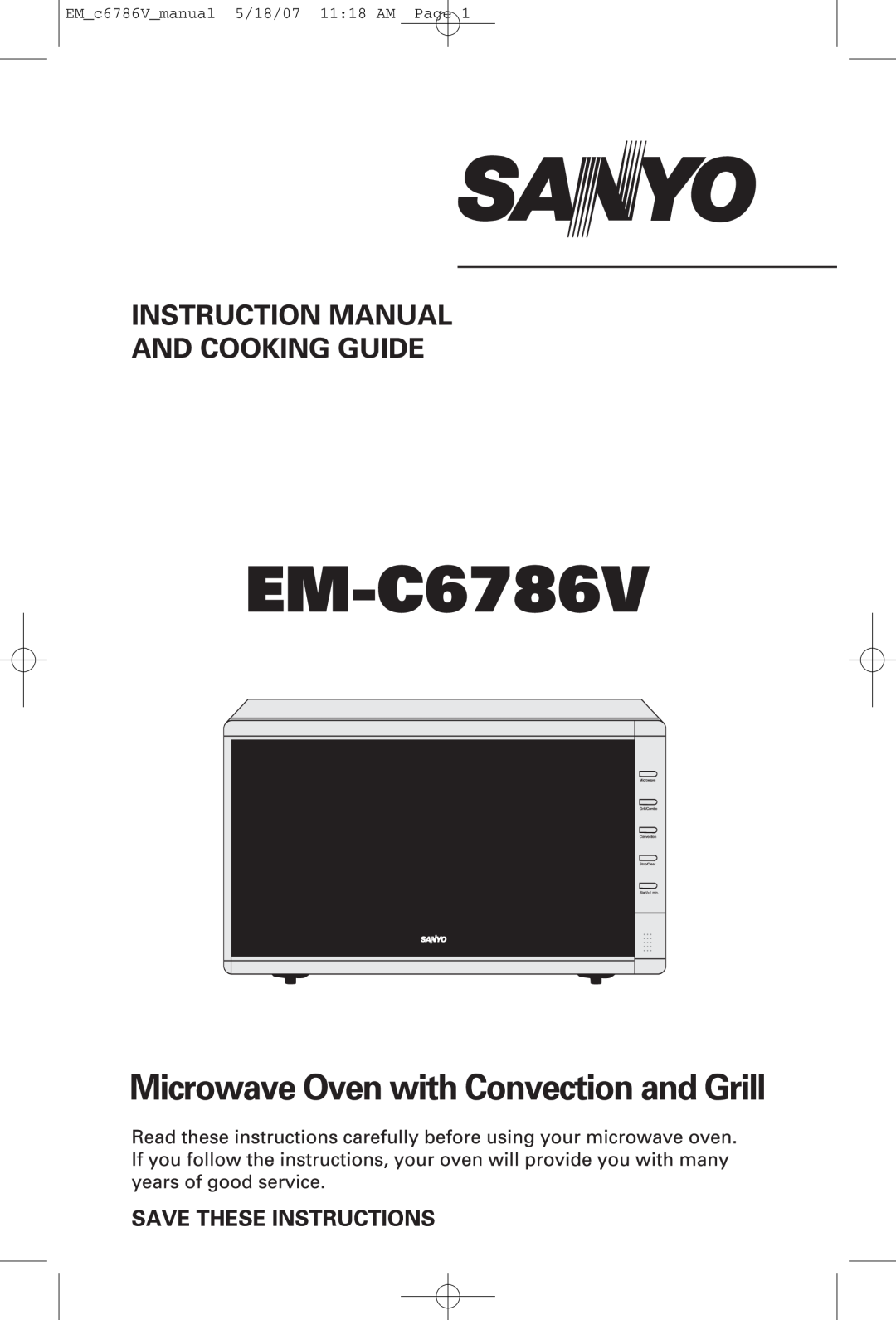 Sanyo EM-C6786V manual EM_c6786V_manual 5/18/07 11:18 AM Page 