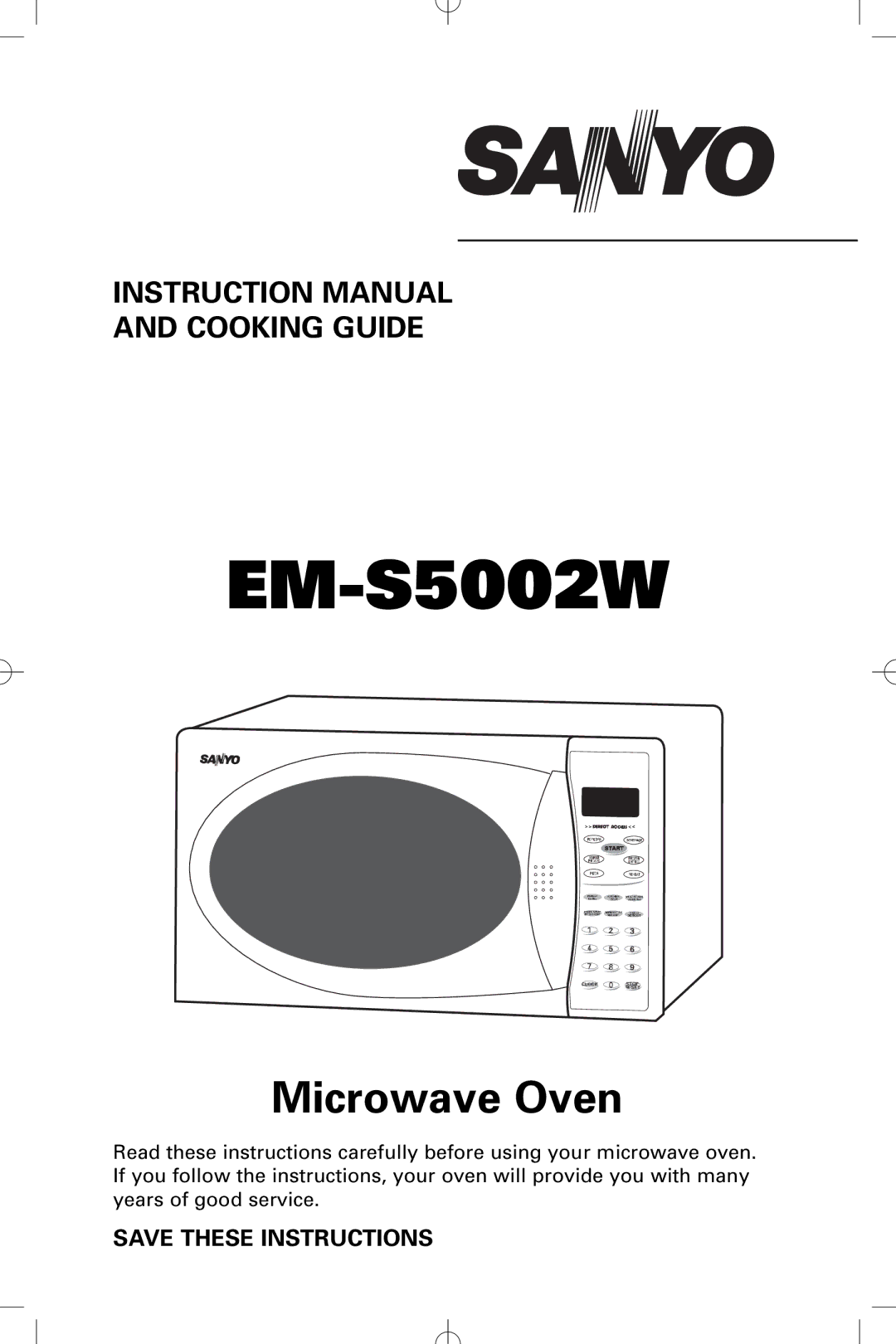 Sanyo EM-S5002W instruction manual 