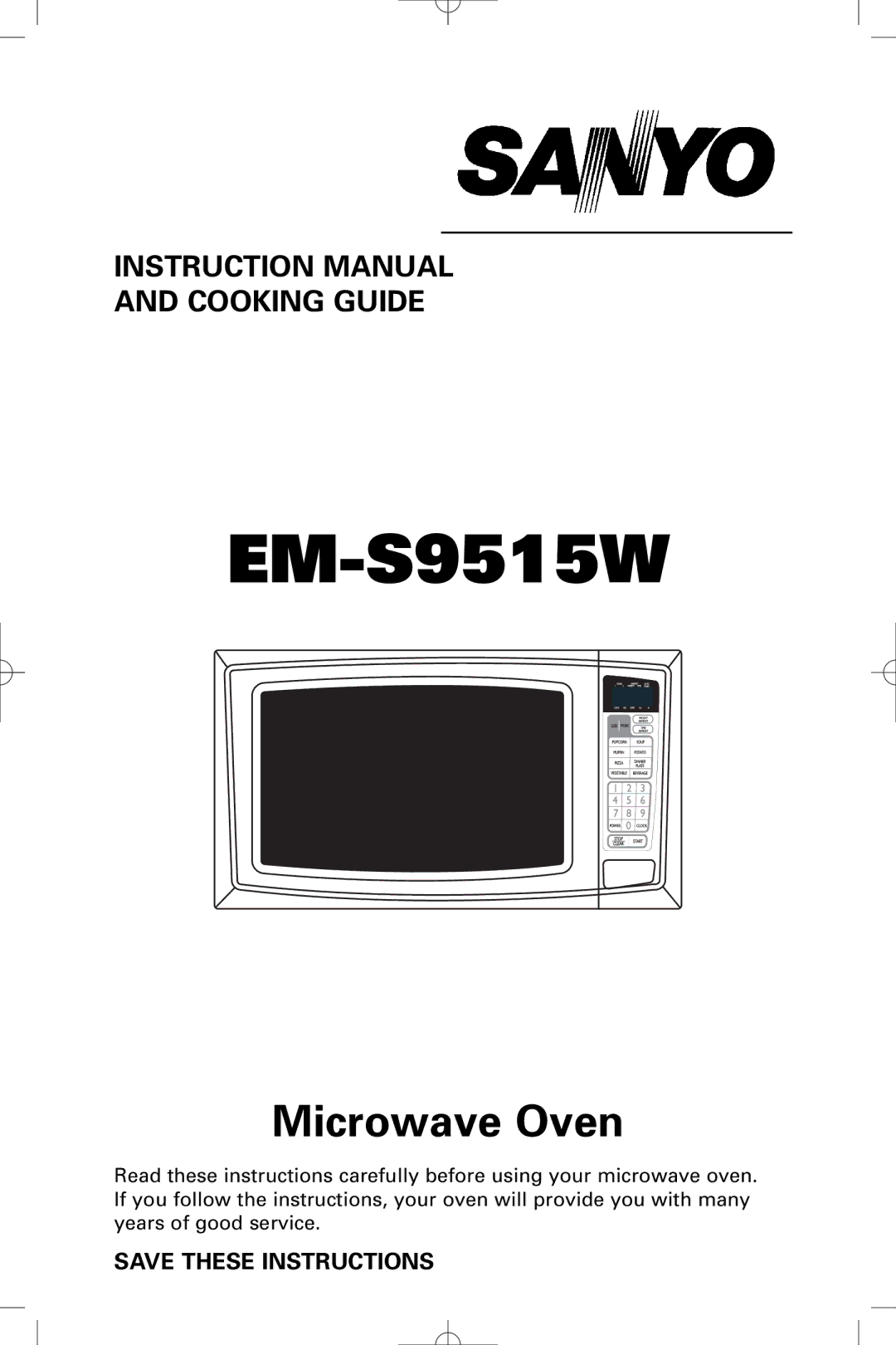 Sanyo EM-S9515W instruction manual 