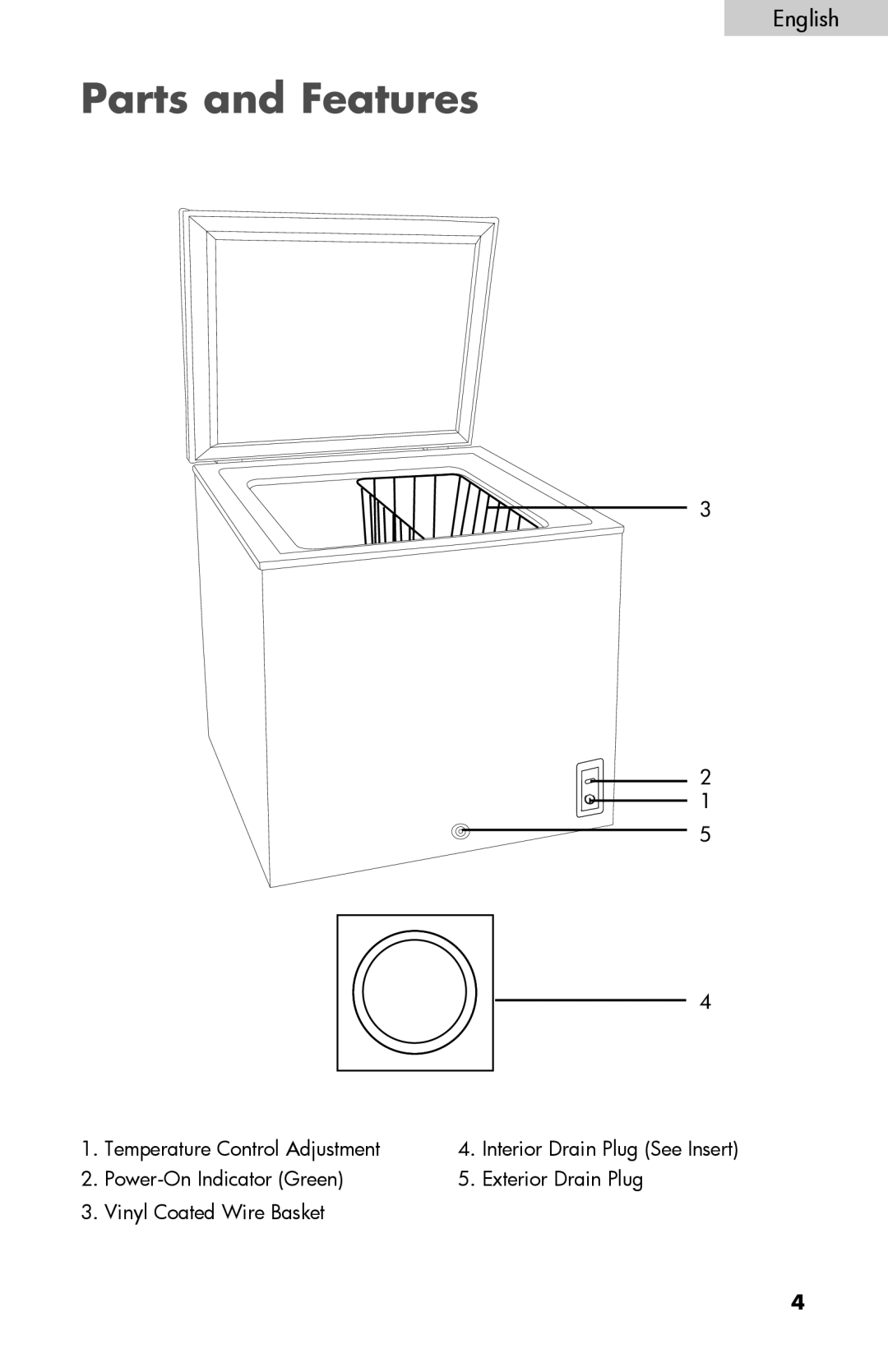 Sanyo HF-710 instruction manual Parts and Features 