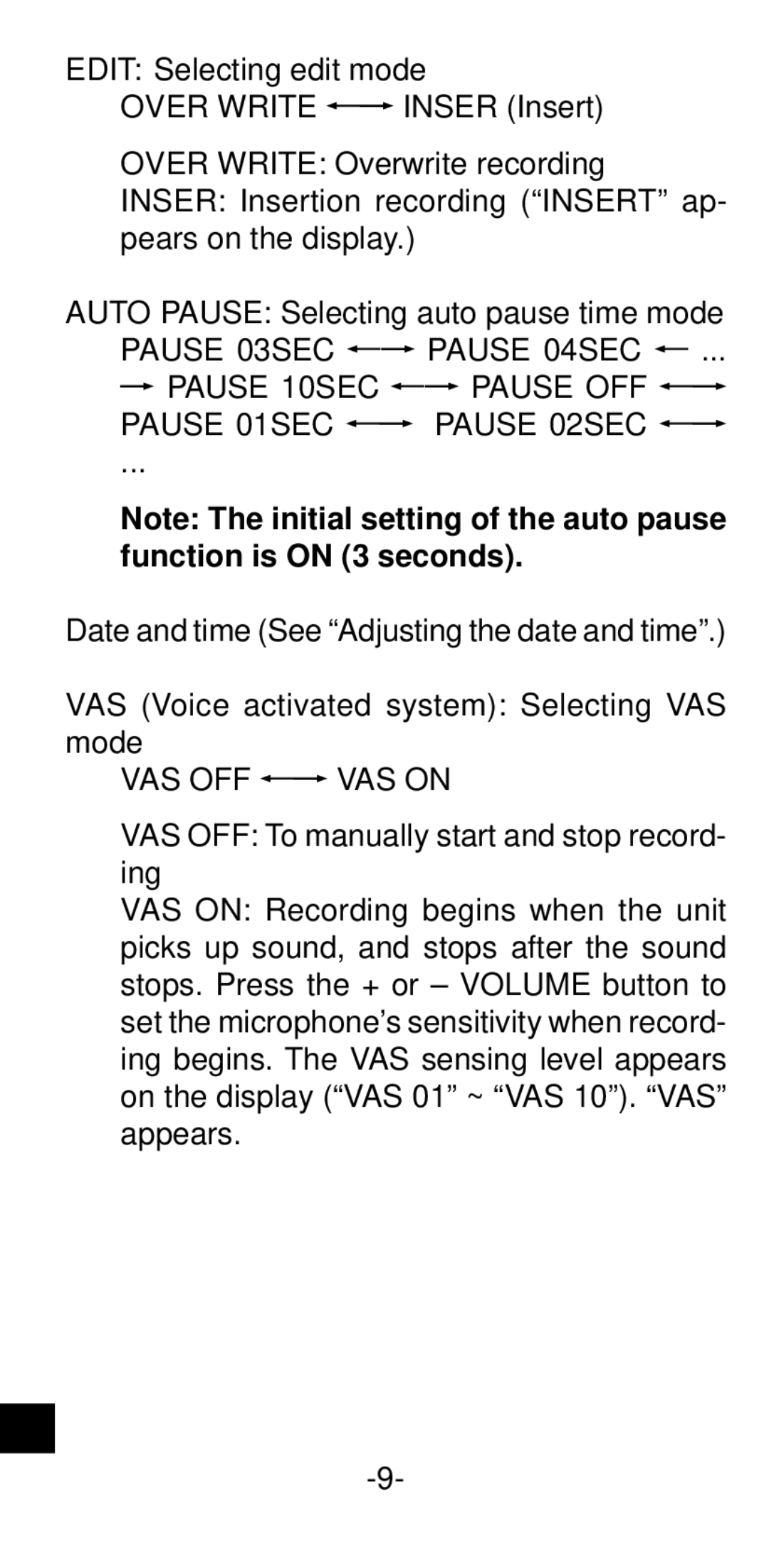 Sanyo ICR-B35 instruction manual 