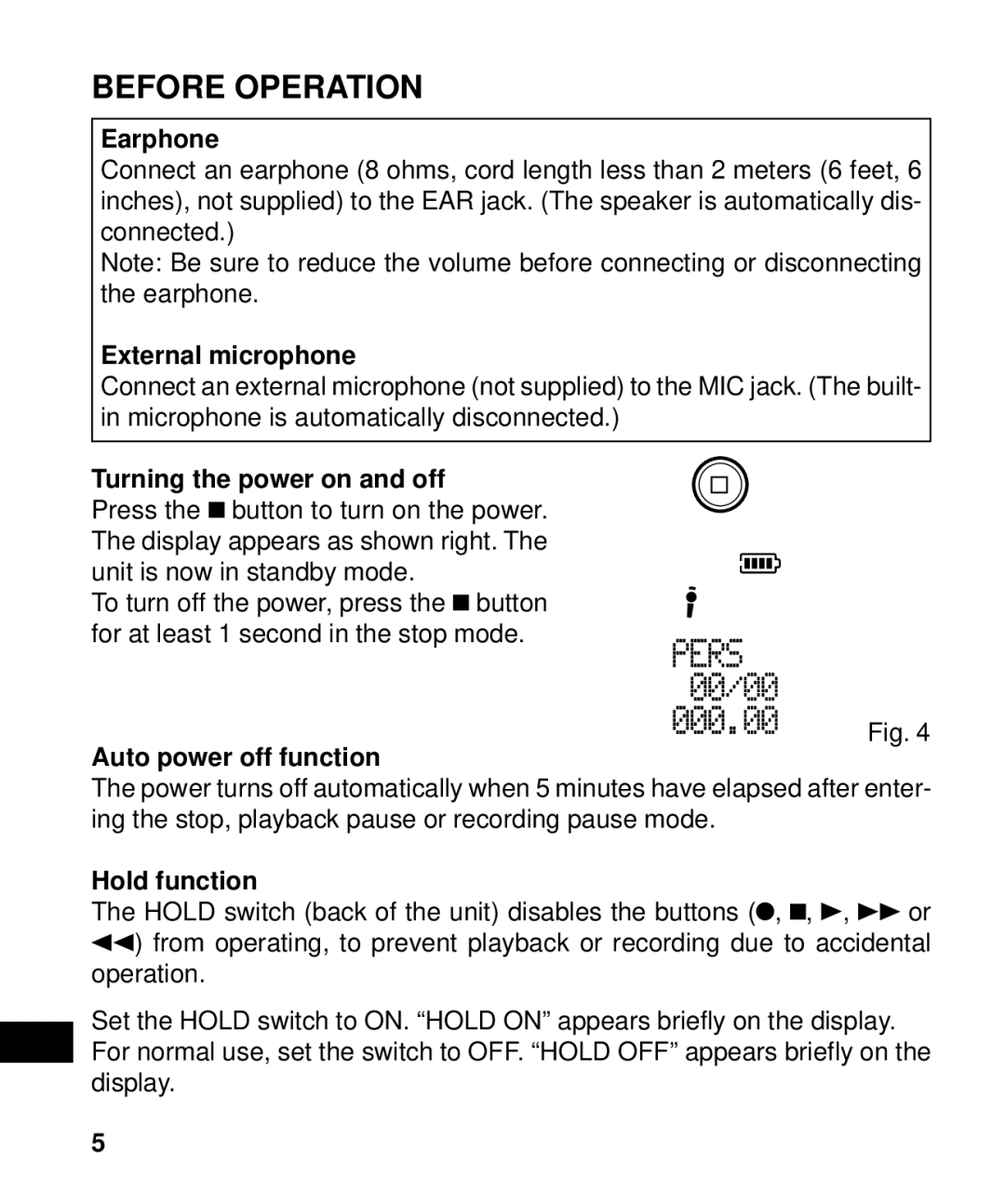 Sanyo ICR-B50 instruction manual Before Operation 