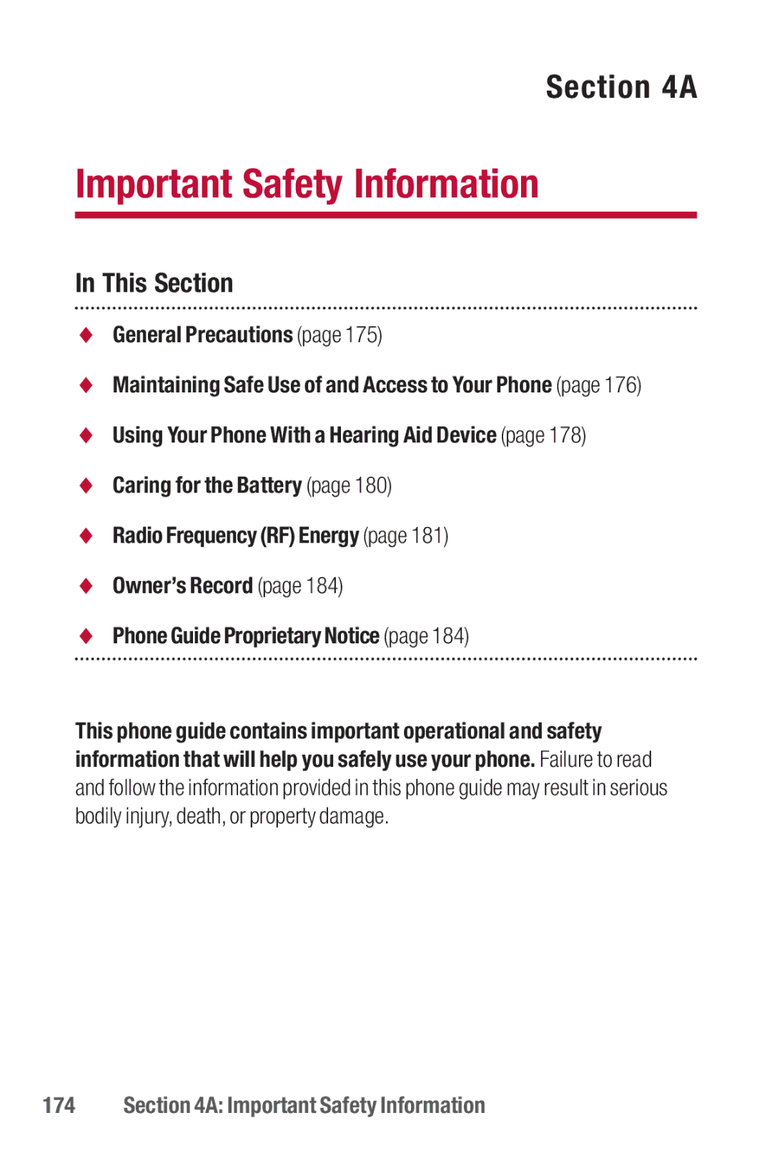 Sanyo II manual General Precautions, Important Safety Information 