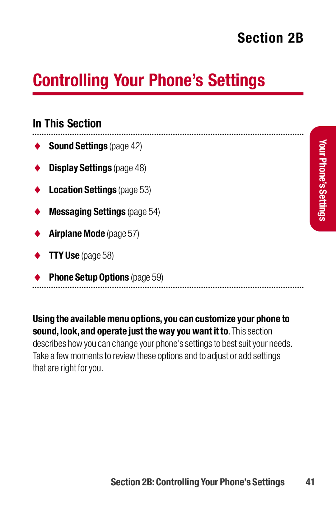 Sanyo II manual TTY Use, Phone Setup Options 