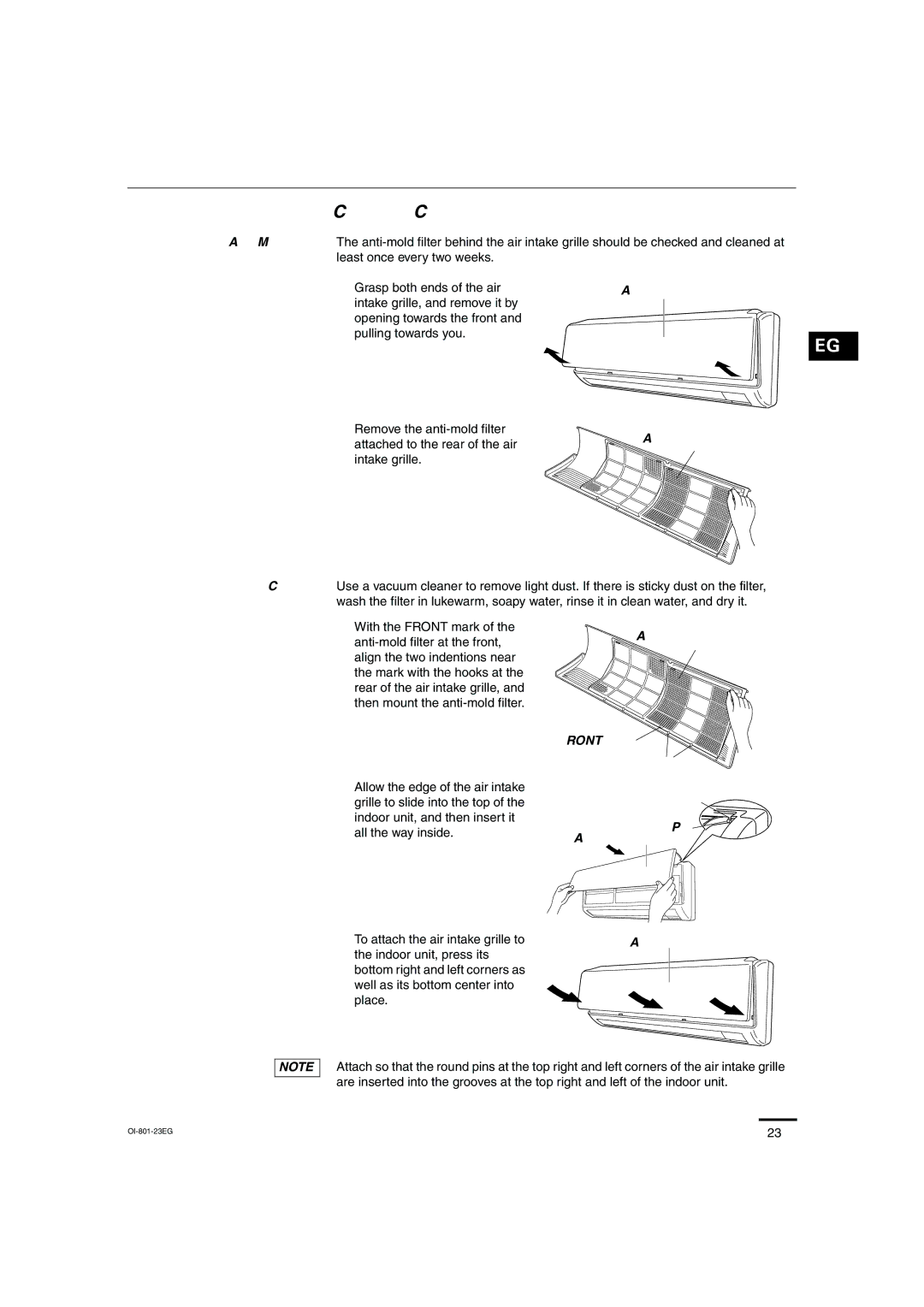 Sanyo KHS2472, KHS1872 instruction manual Care and Cleaning 