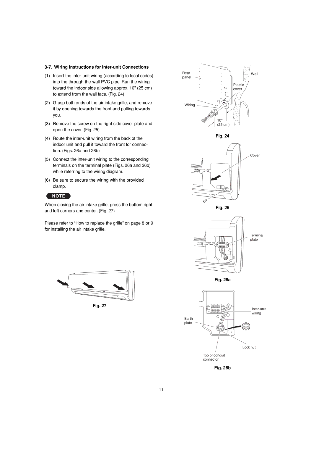 Sanyo KMHS1272, KMHS2472, KMHS1872 installation instructions Wiring Instructions for Inter-unit Connections 