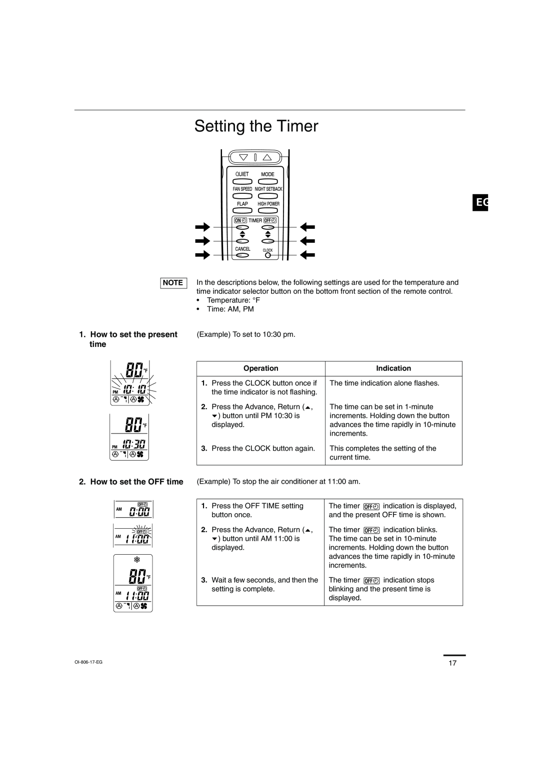 Sanyo KMS1272, KMS0972 instruction manual Setting the Timer, How to set the present time 
