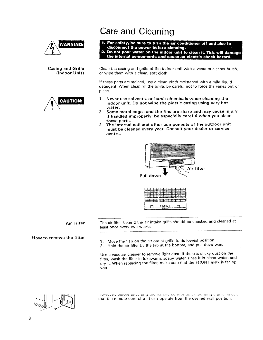 Sanyo KS1822, KS1211W, KS0911, KS3622, KS2422, KS3012W manual 