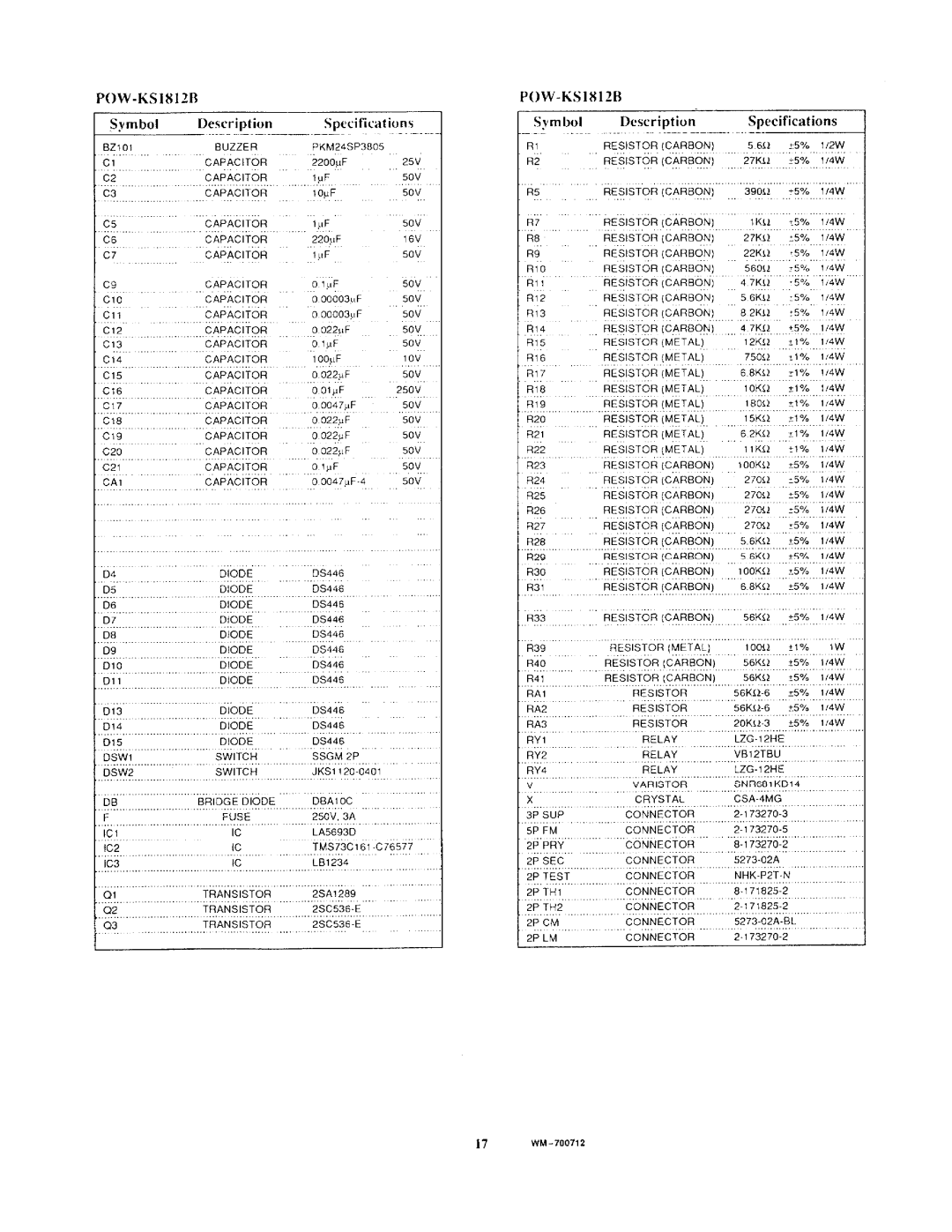 Sanyo CL1822, KS1822, C1822 manual 