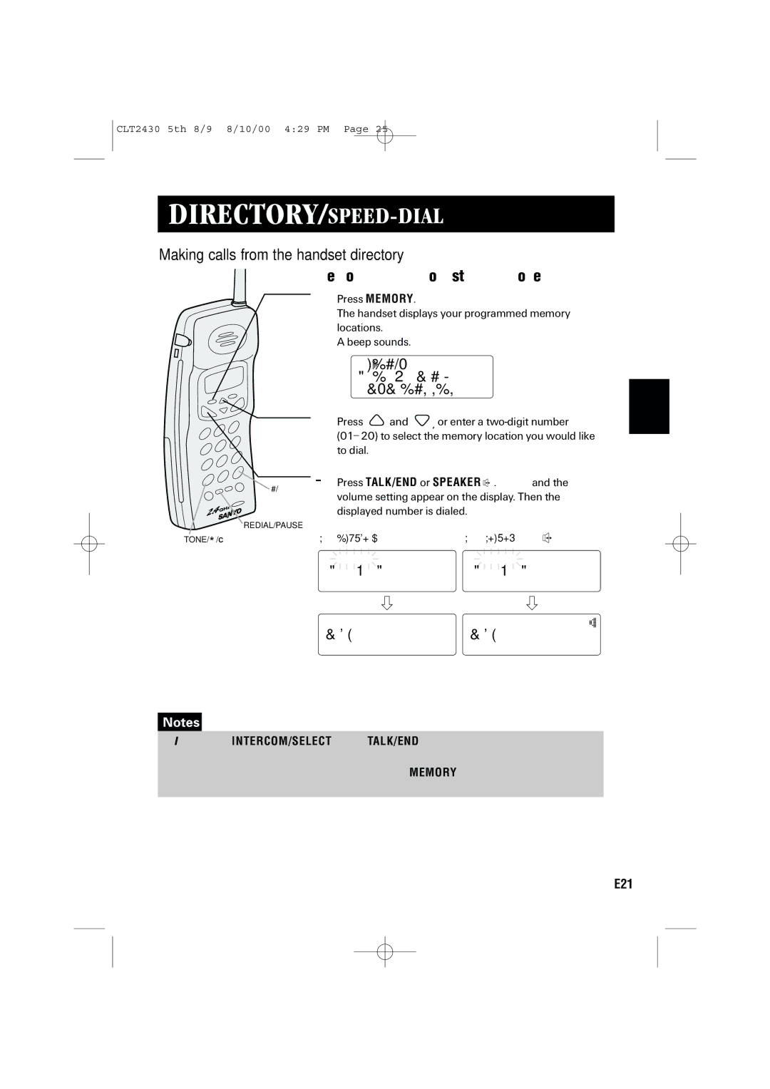 Sanyo LC-2430 instruction manual Making calls from the handset directory, Memory dialing from standby mode, Alison McNab 