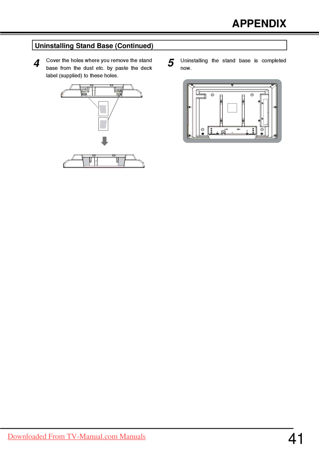 Sanyo LCD-37CA9S, LCD-32CA9S, LCD-42CA9S owner manual Appendix 