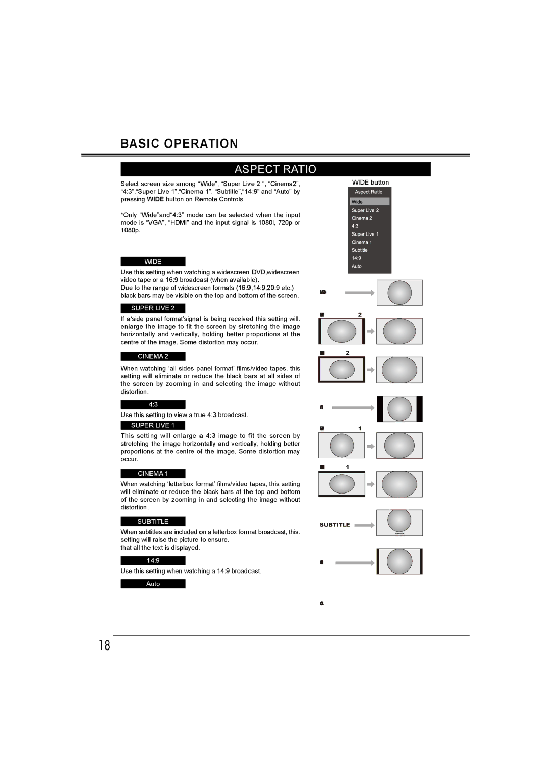 Sanyo LCD-19E30A, LCD-42E30FA, LCD-26E30A, LCD-32E30A owner manual Aspect Ratio, 149, Auto 