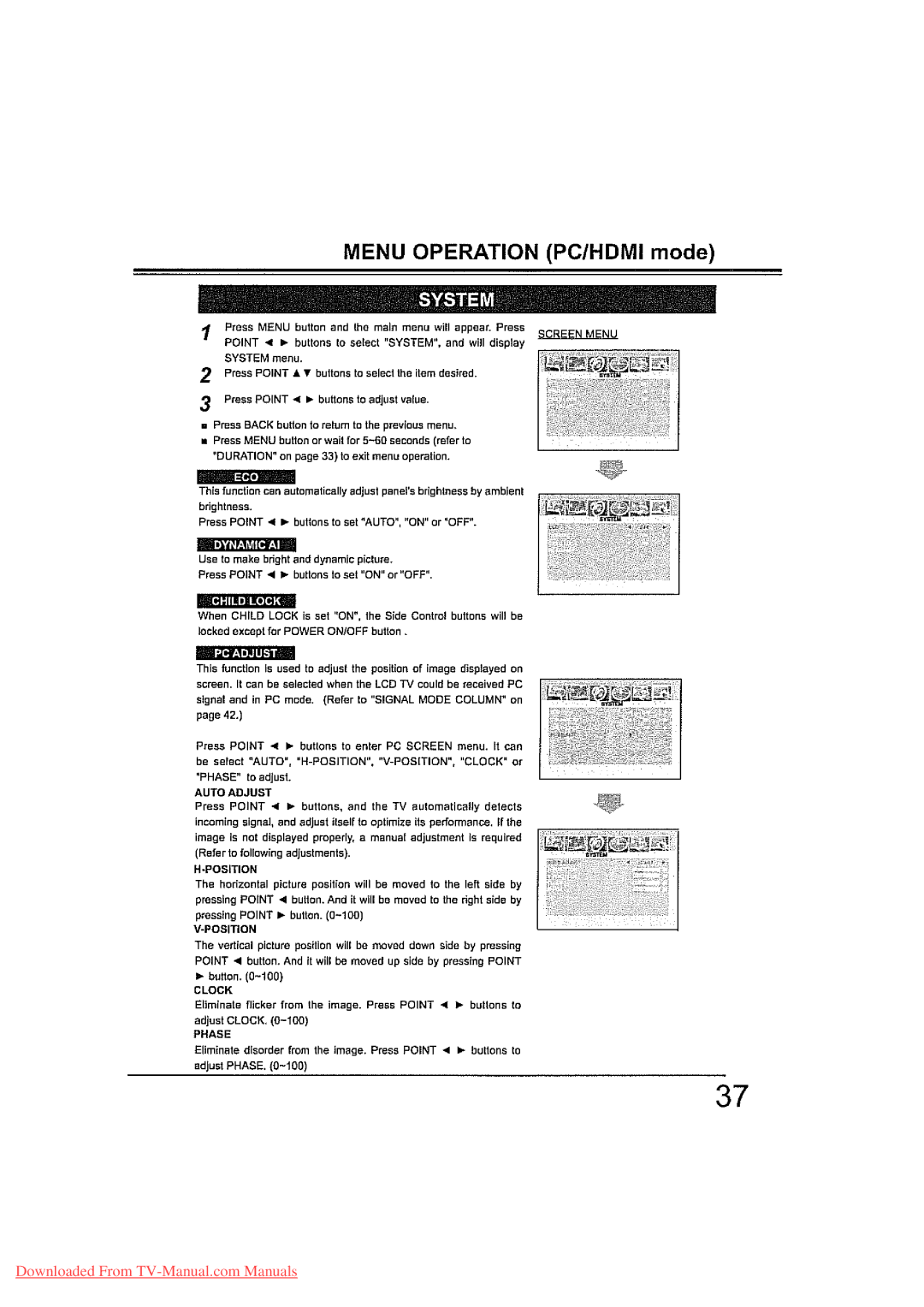 Sanyo LCD-42S10-HD, LCD-47S10-HD manual 