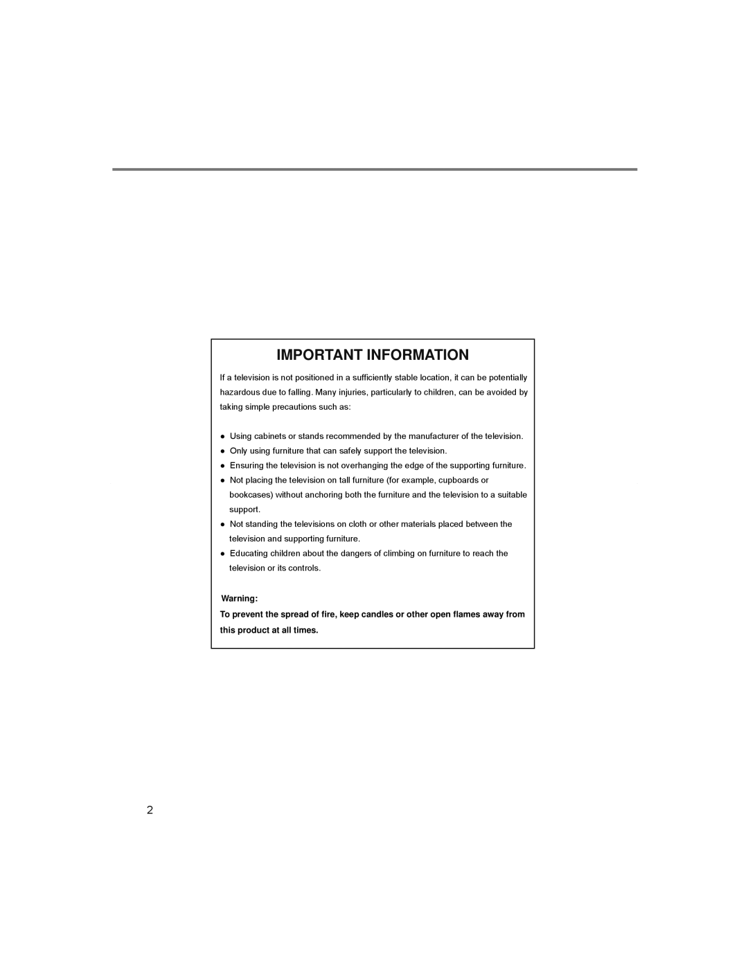 Sanyo LCE-24C100F(K), LCE-24C100F(S), LCE-24C100F(N), LCE-24C100F(R) instruction manual Important Information 