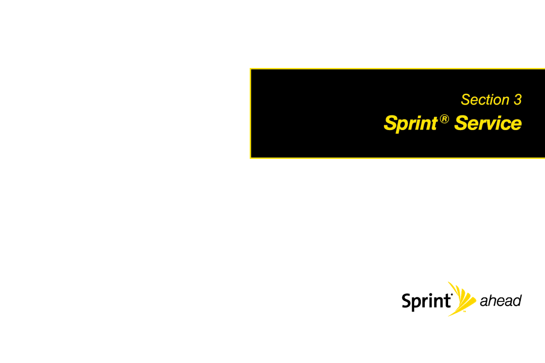 Sanyo LX manual Sprint Service 