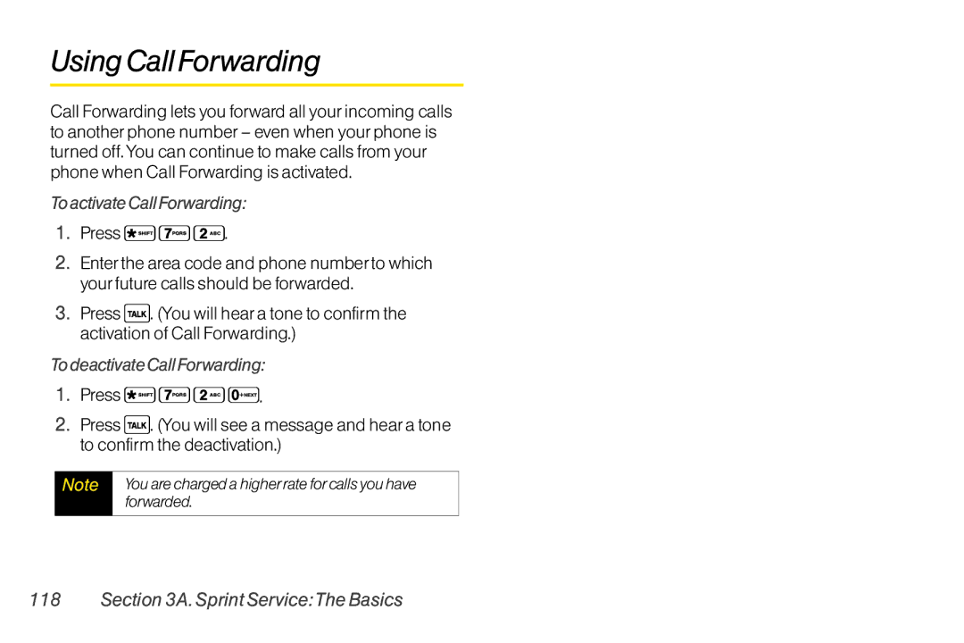 Sanyo LX manual Using Call Forwarding, To activate Call Forwarding, To deactivate Call Forwarding 