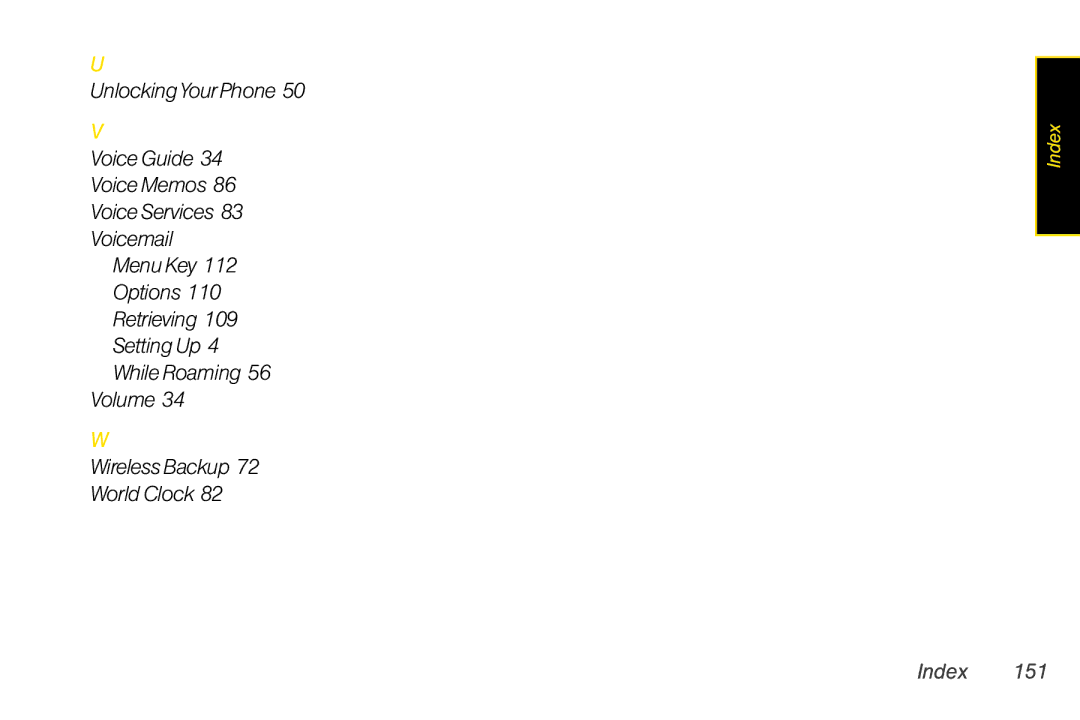 Sanyo LX manual Index 