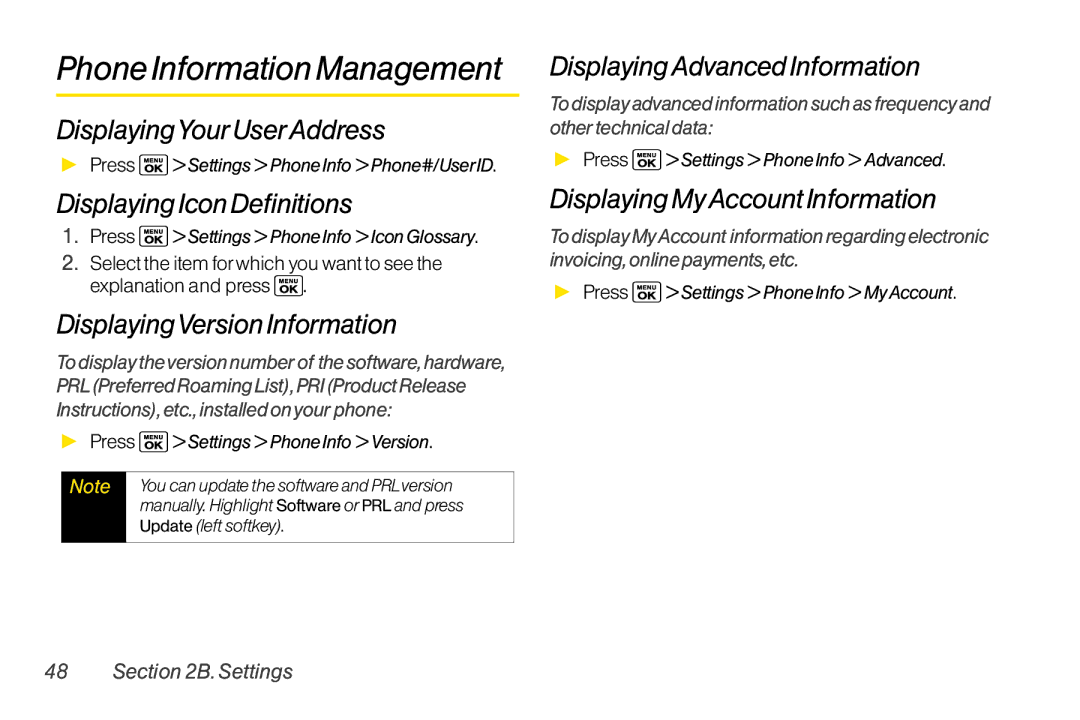 Sanyo LX manual Phone Information Management 