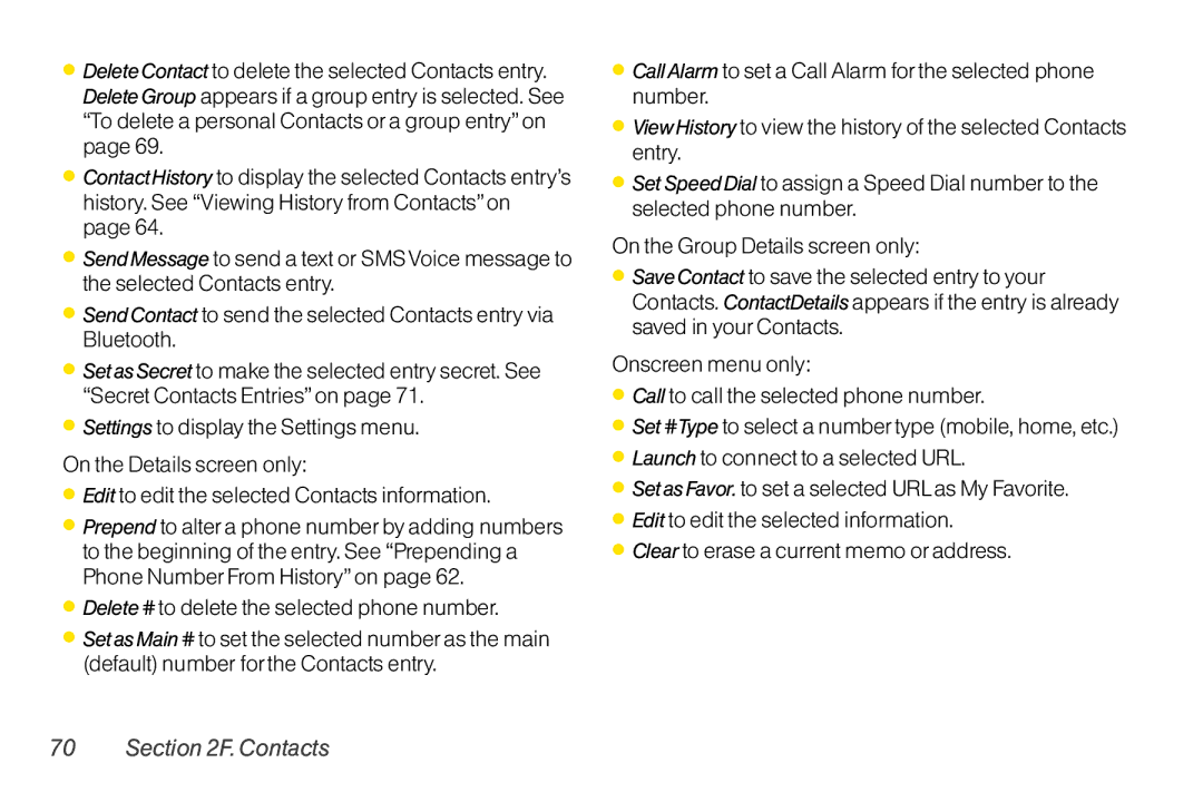 Sanyo LX manual Delete # to delete the selected phone number 