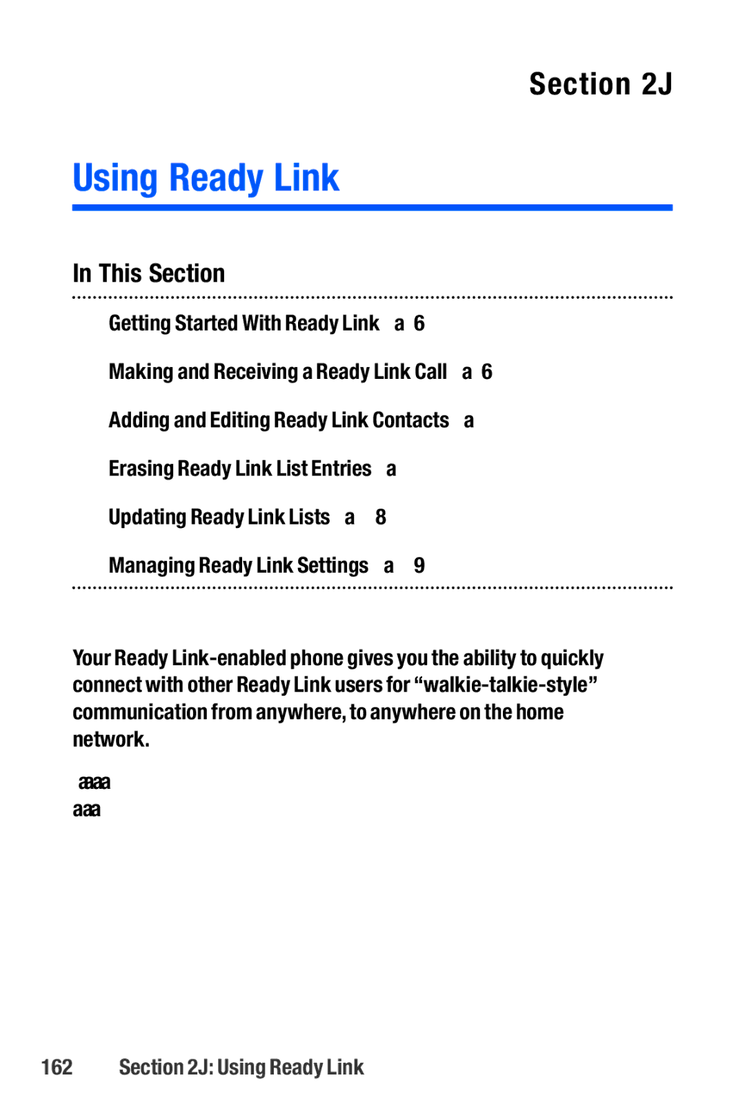 Sanyo M1 manual Using Ready Link 