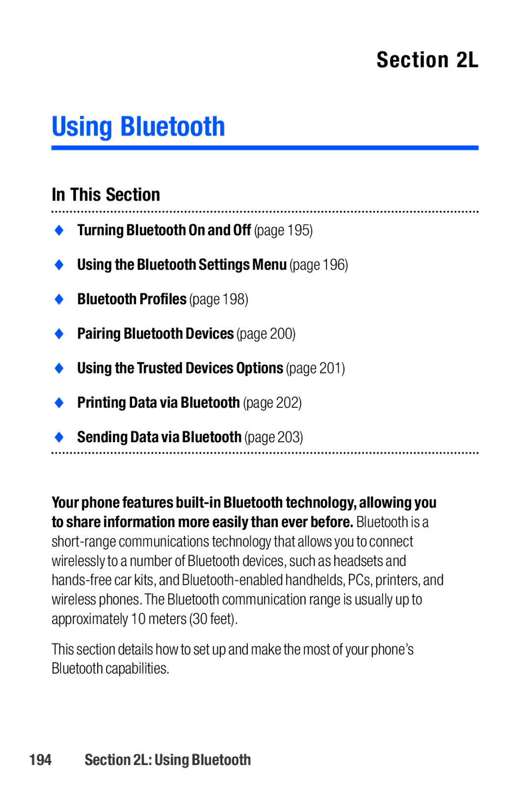 Sanyo M1 manual Using Bluetooth 