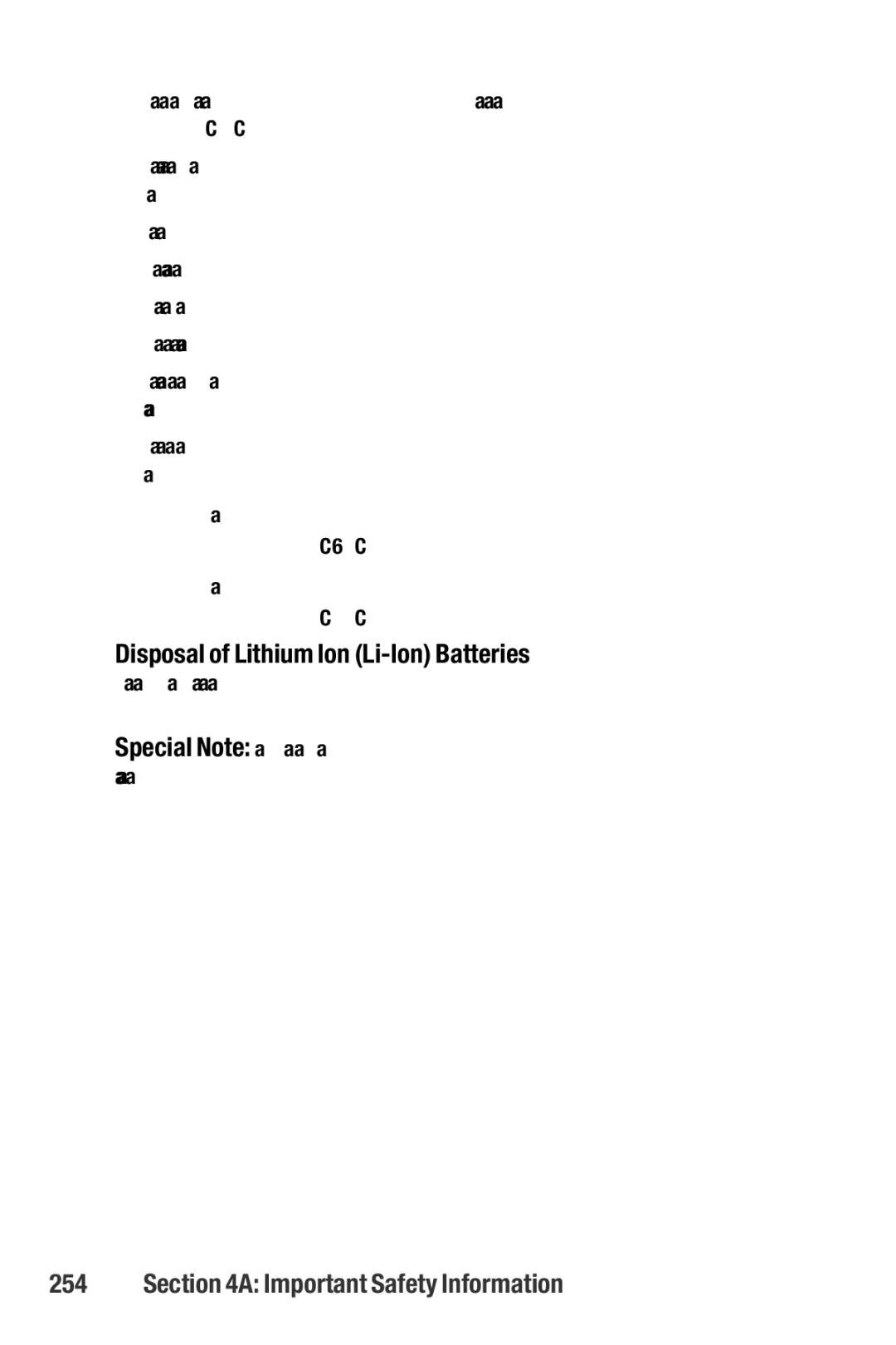 Sanyo M1 manual Disposal of Lithium Ion Li-Ion Batteries 