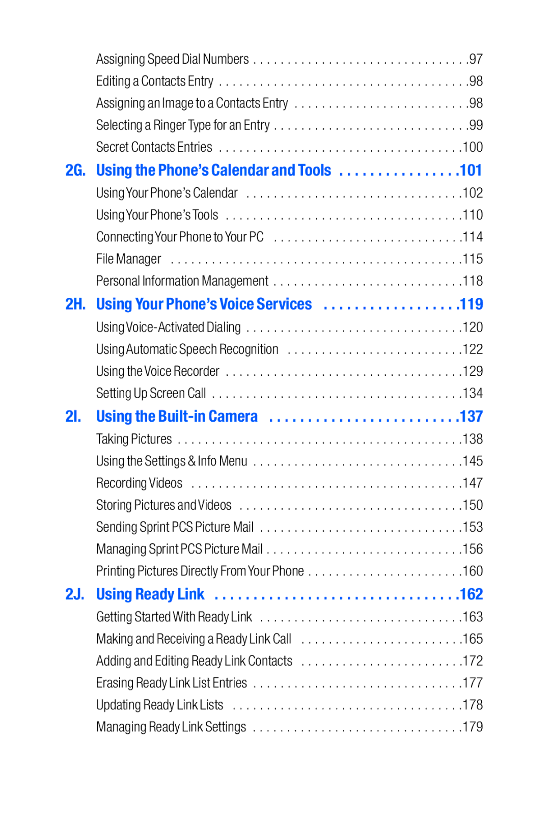 Sanyo M1 manual 2G. Using the Phone’s Calendar and Tools 