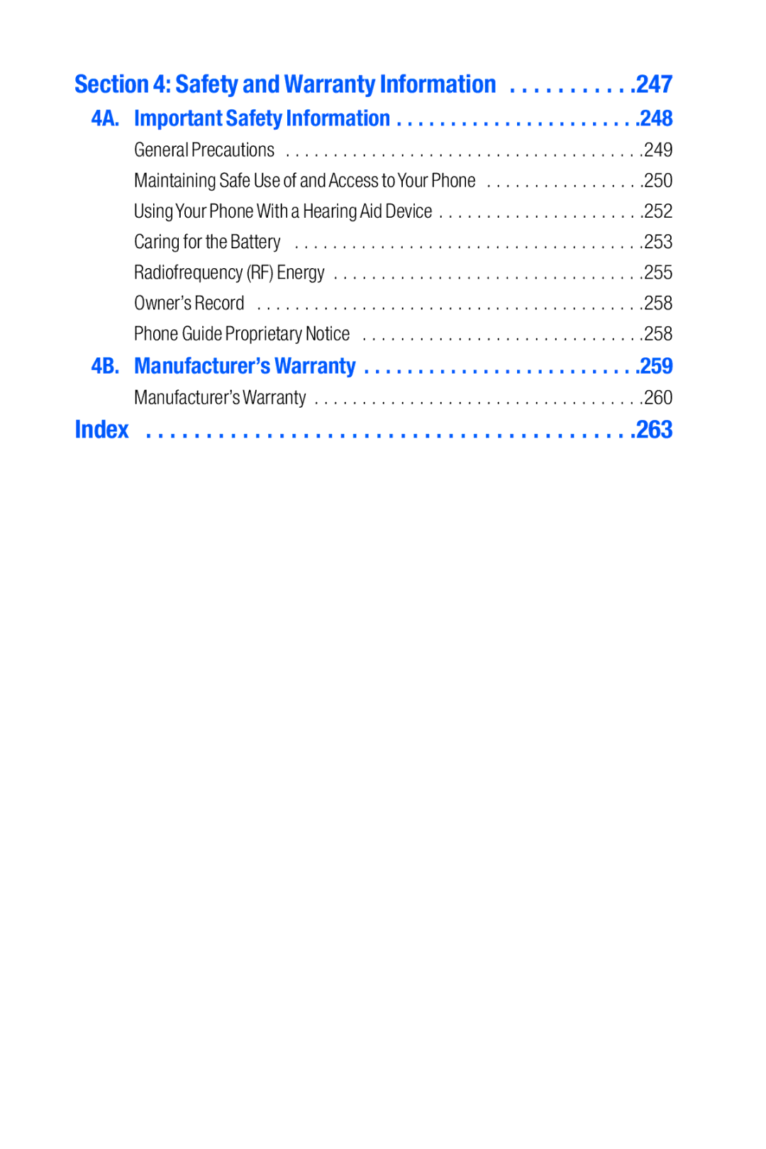 Sanyo M1 manual Index 