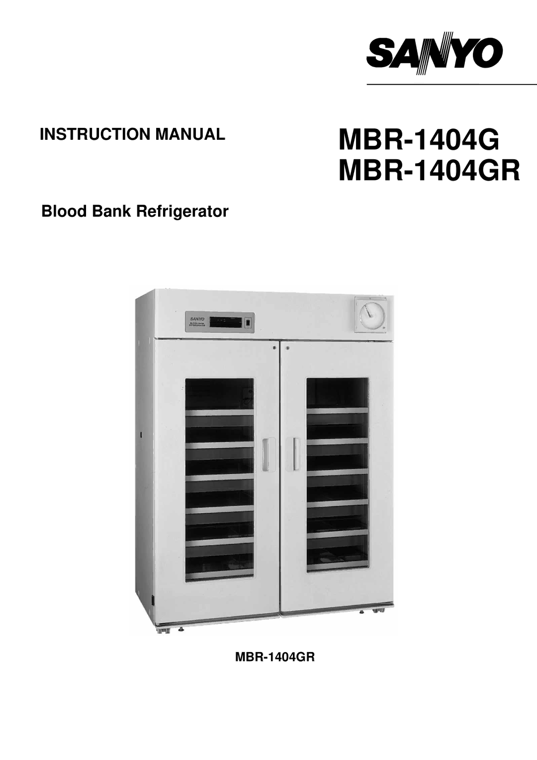 Sanyo instruction manual MBR-1404G MBR-1404GR 