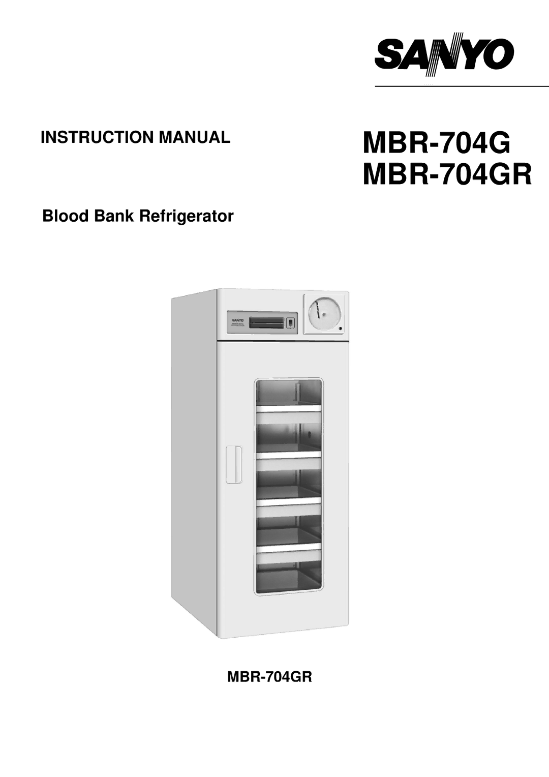 Sanyo instruction manual MBR-704G MBR-704GR 