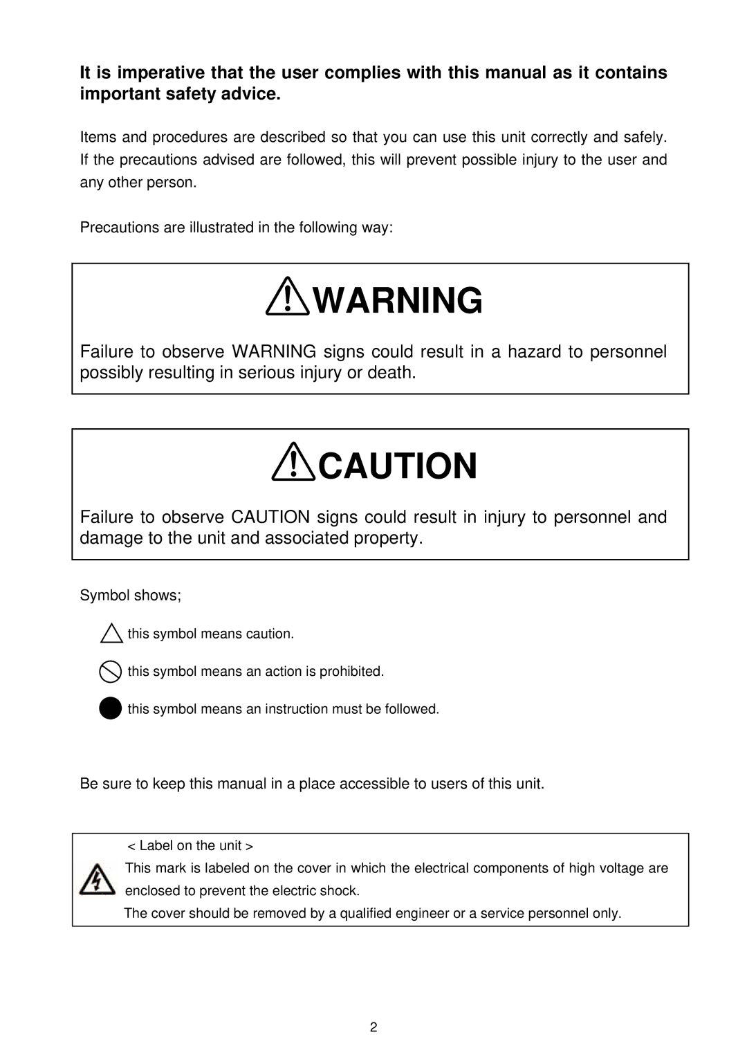 Sanyo MBR-704GR instruction manual Symbol shows 