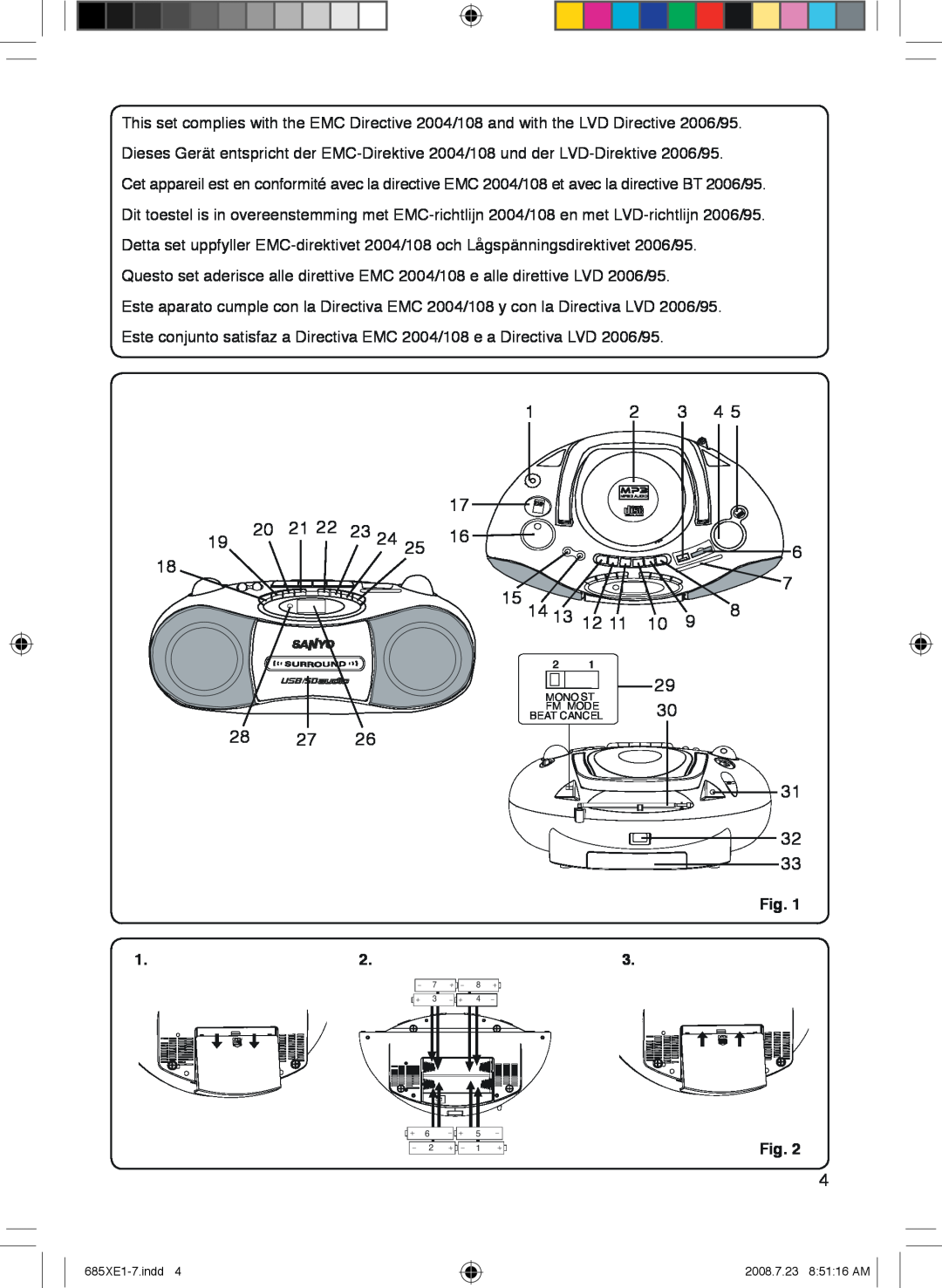 Sanyo MCD-UB685M instruction manual 