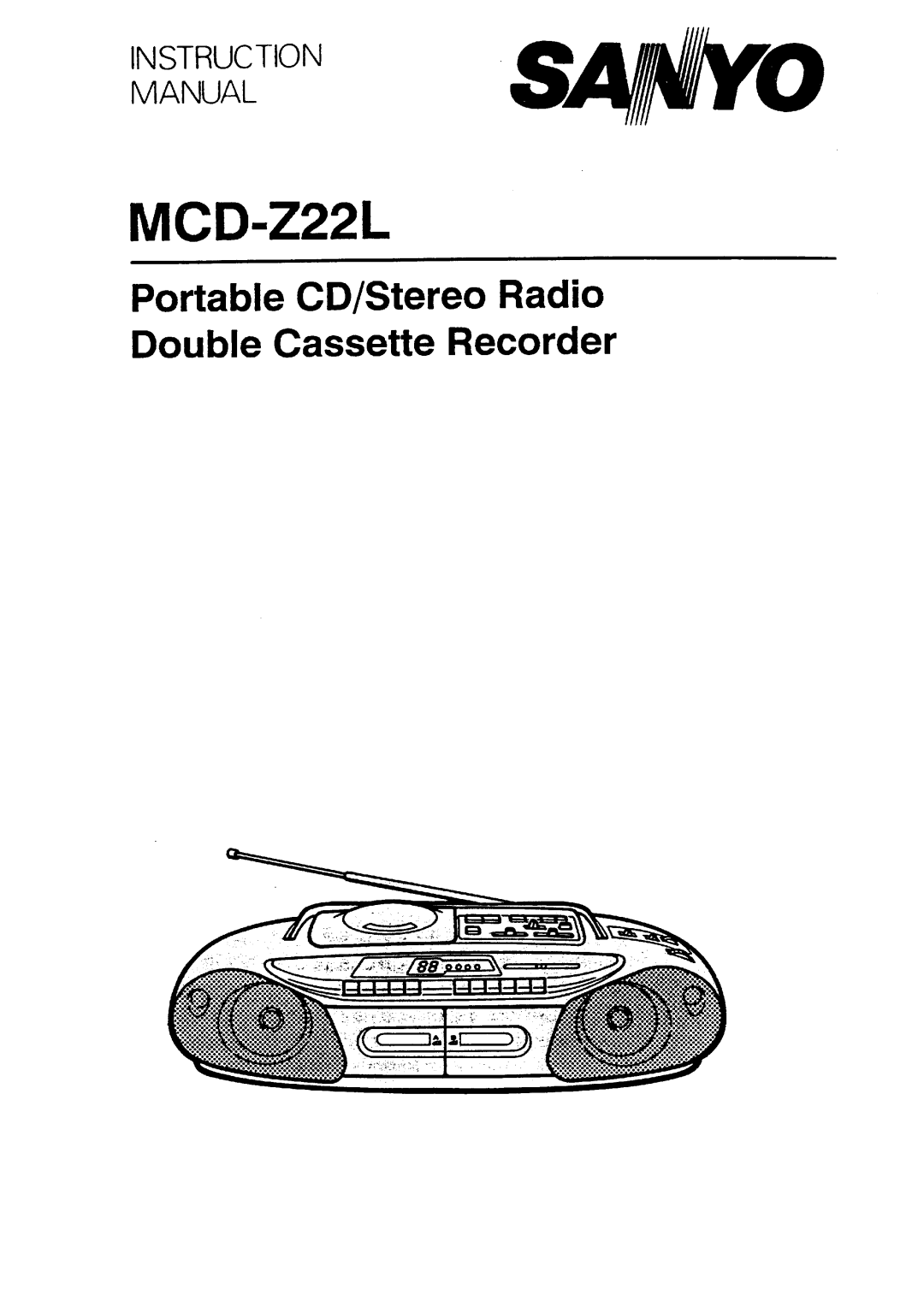 Sanyo MCD-Z22L manual 