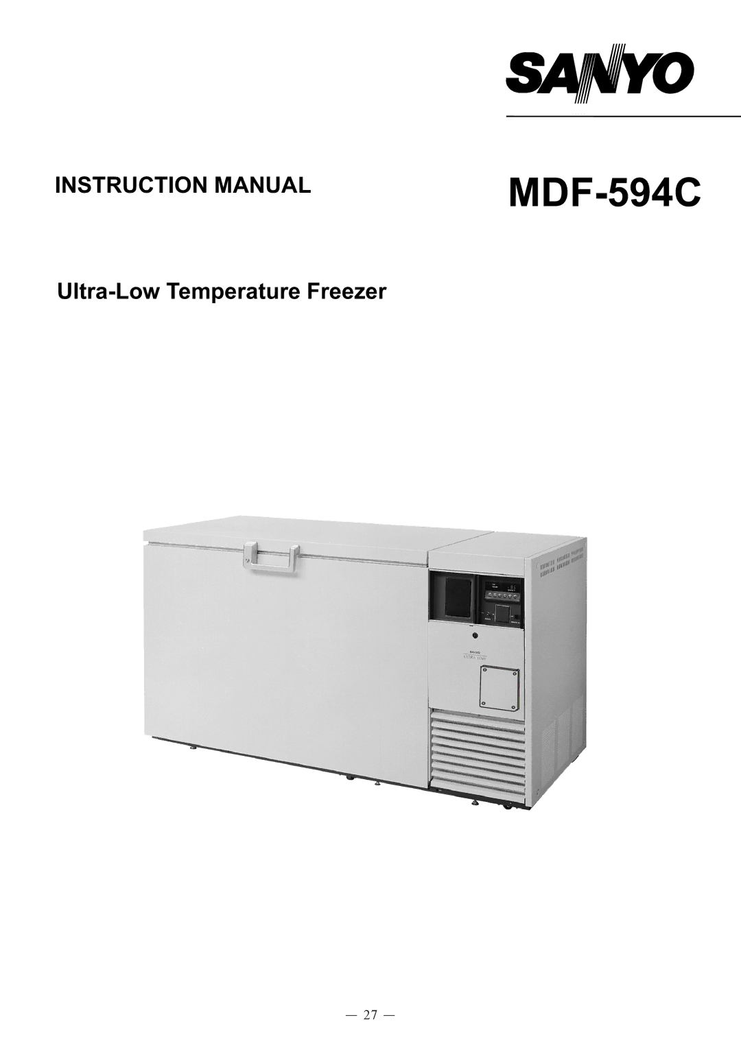 Sanyo instruction manual MDF-594C MDF-793C 