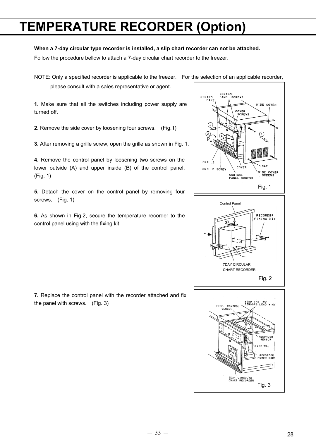 Sanyo MDF-594C instruction manual Control Panel 