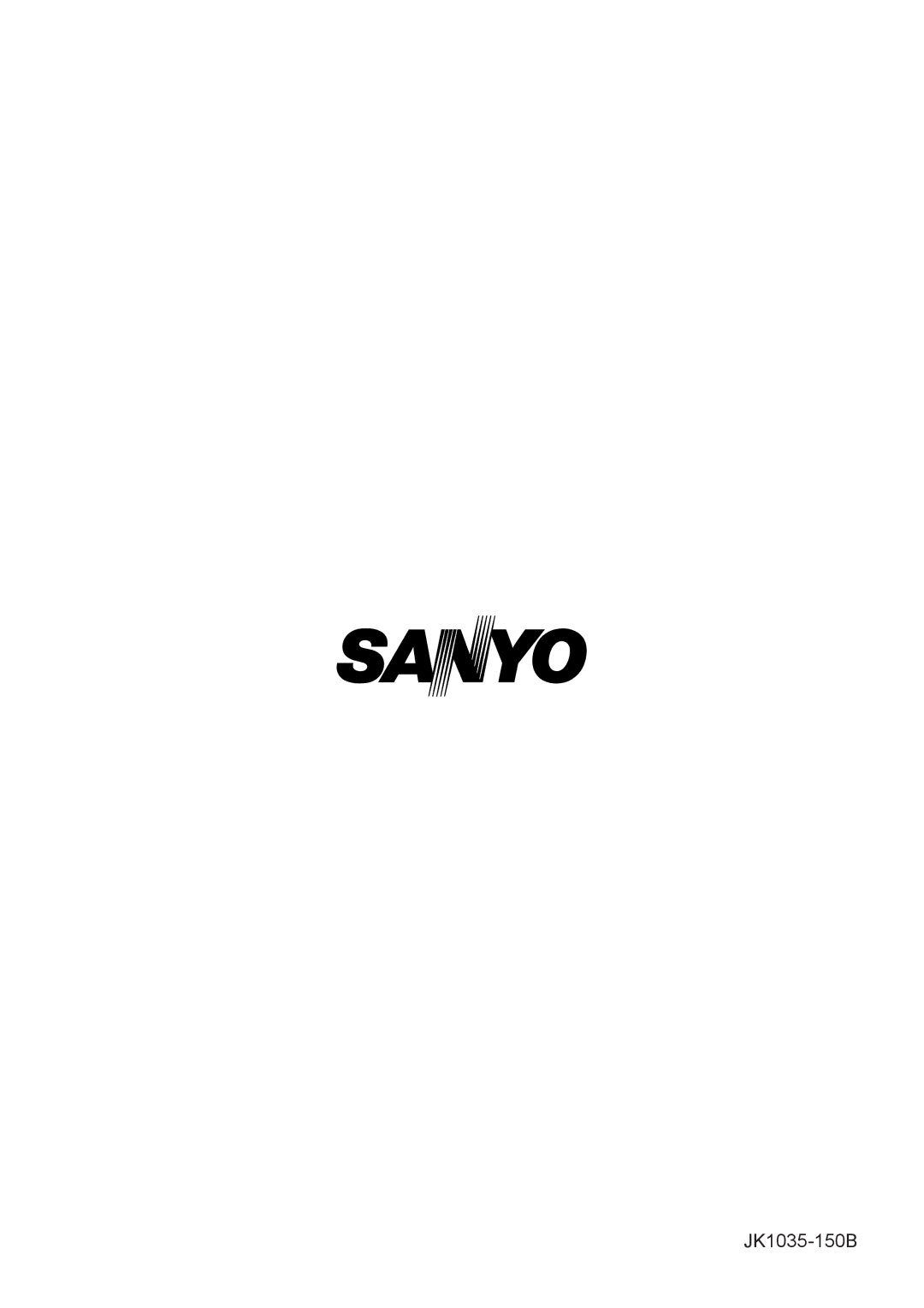 Sanyo MDF-594C instruction manual JK1035-150B 