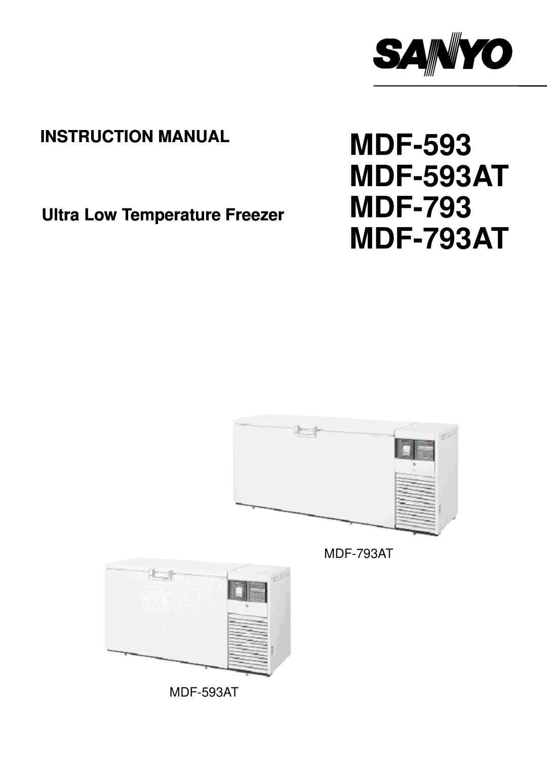 Sanyo instruction manual MDF-593 MDF-593AT MDF-793 MDF-793AT 