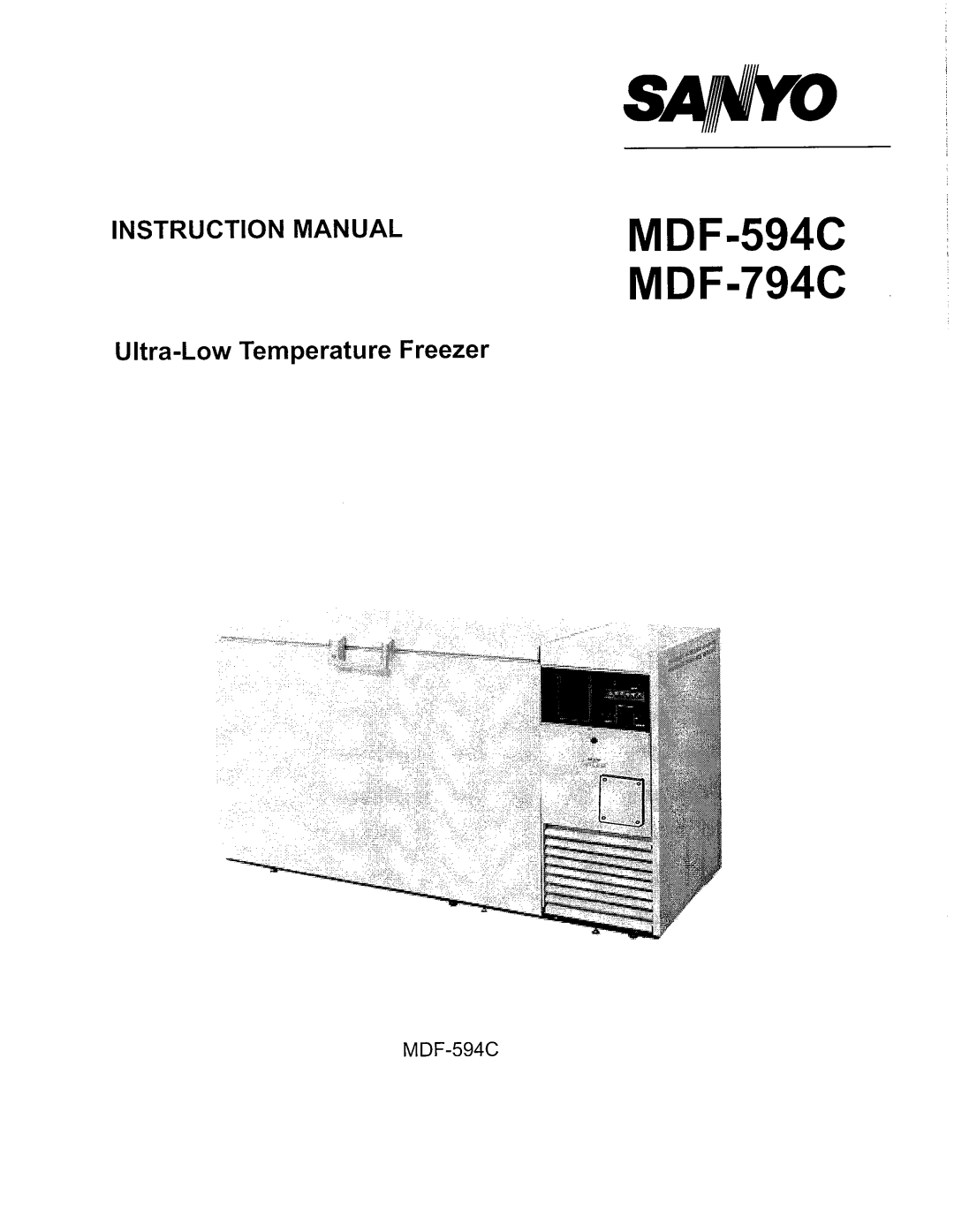 Sanyo MDF-594C, MDF-794C manual 