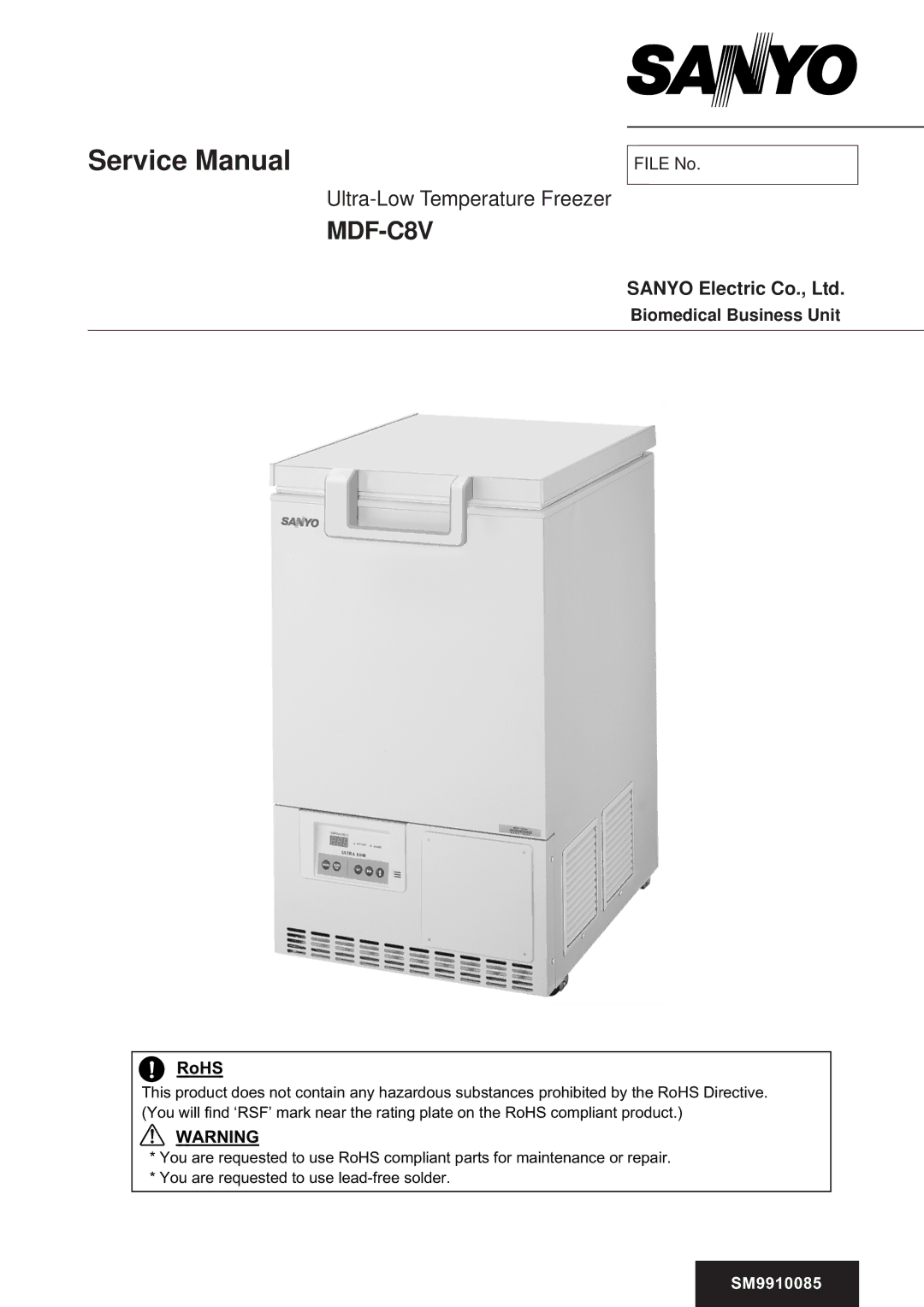 Sanyo MDF-C8V service manual 